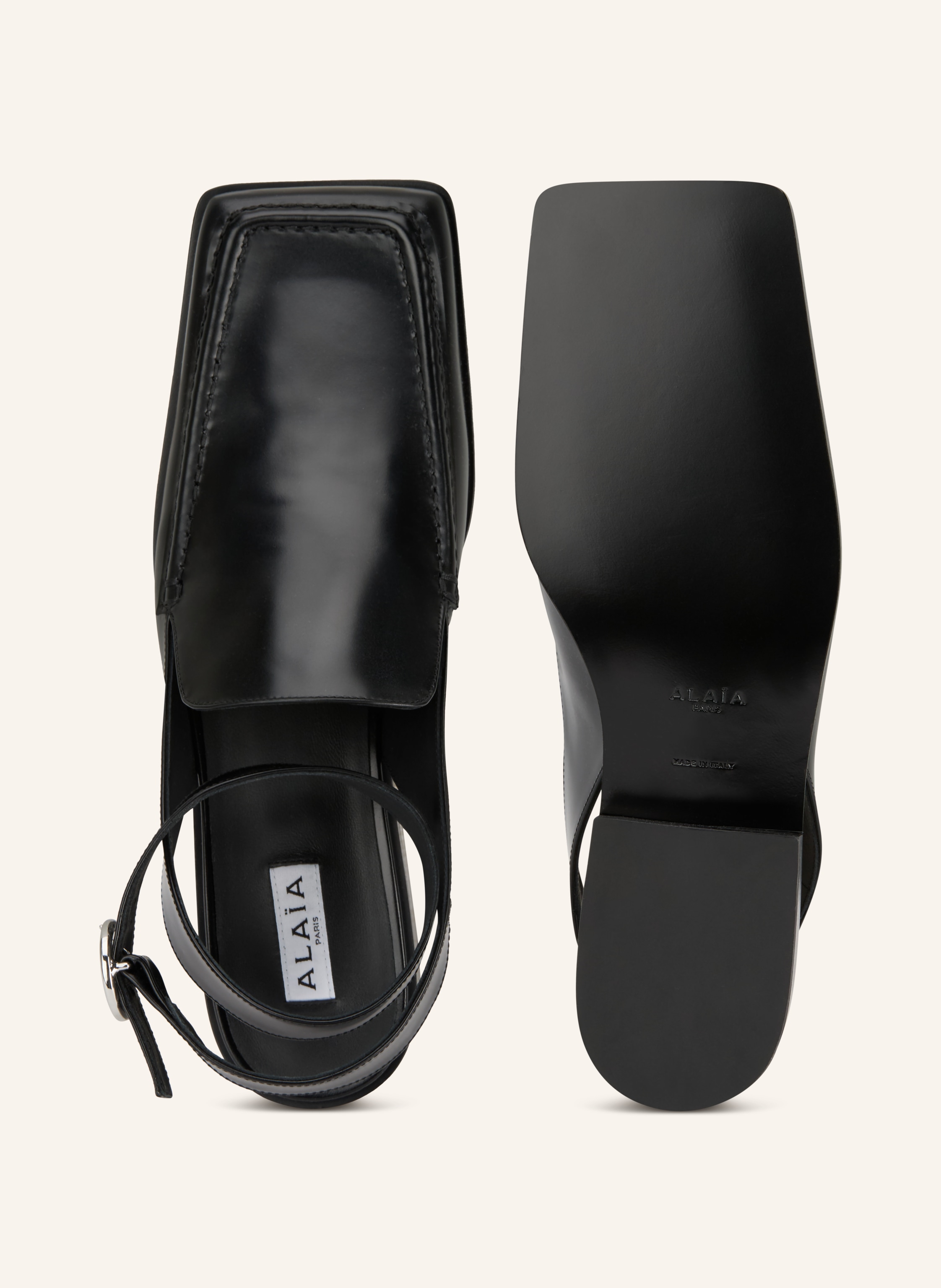 Thumbnail - Alaïa Slingloafer schwarz