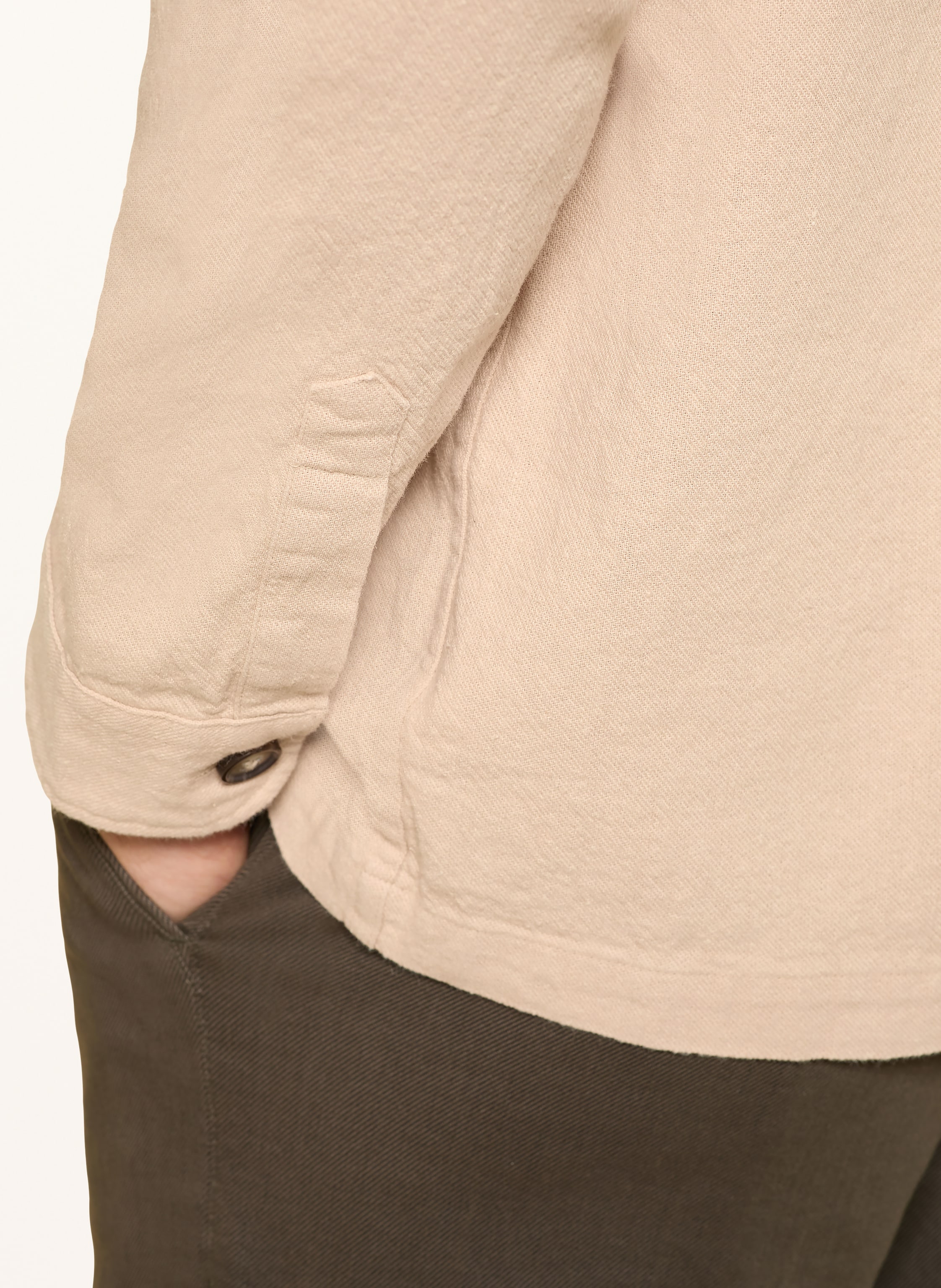 Thumbnail - Strokesman's Overshirt beige