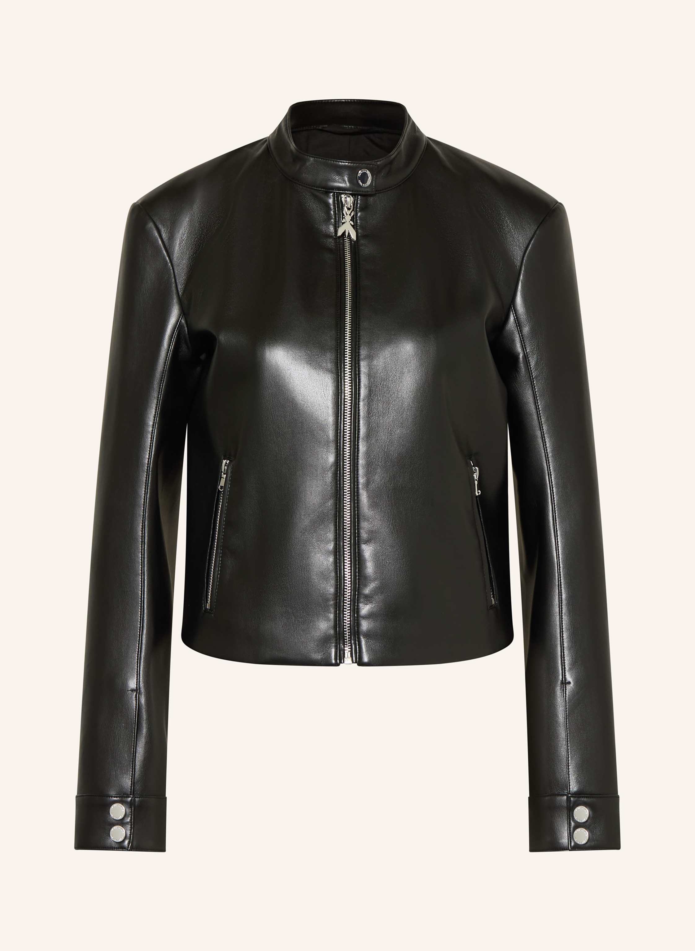 Patrizia Pepe Bikerjacke In Lederoptik schwarz