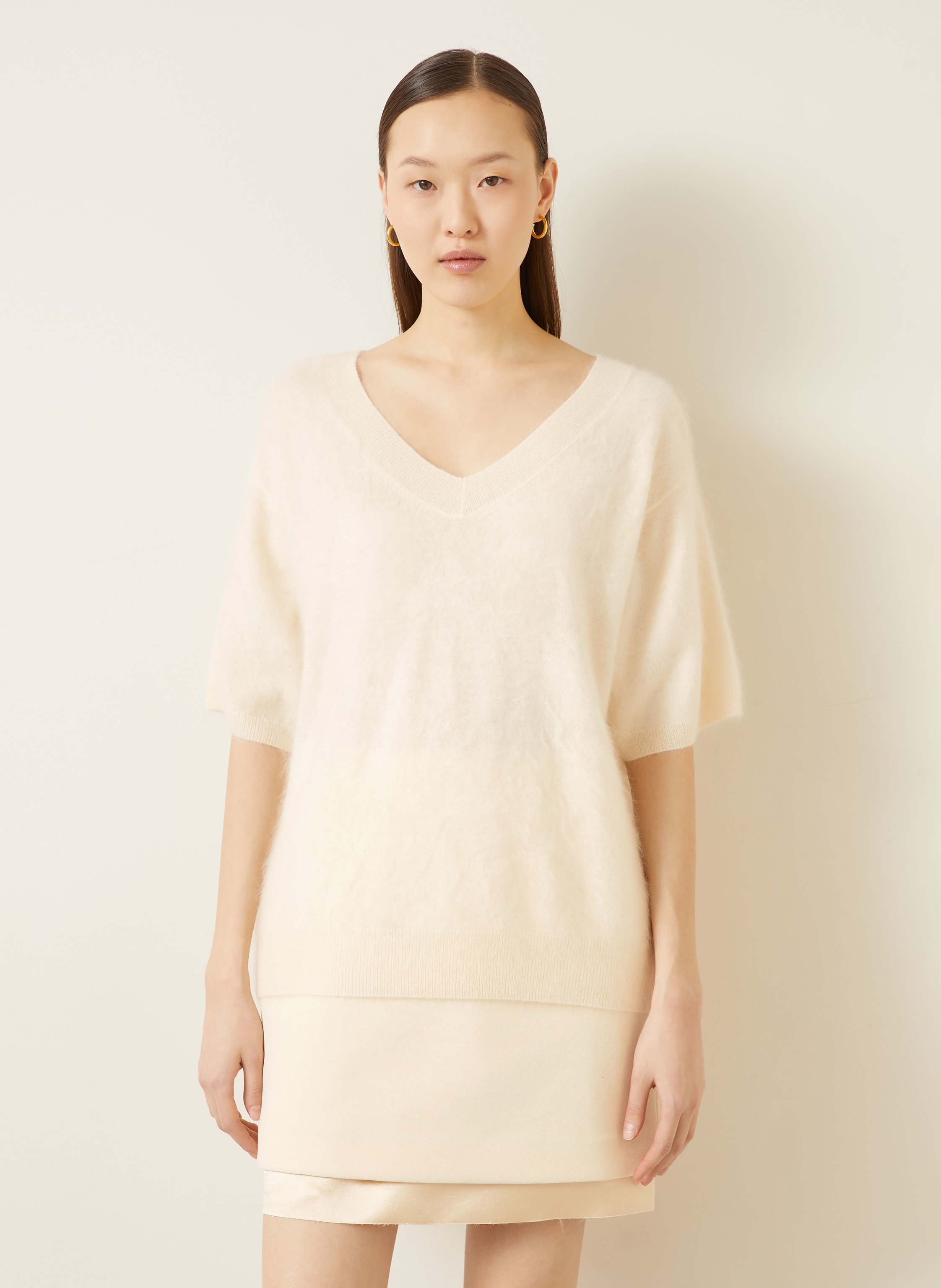 Thumbnail - Iris Von Arnim Strickshirt Sorrel Aus Cashmere weiss