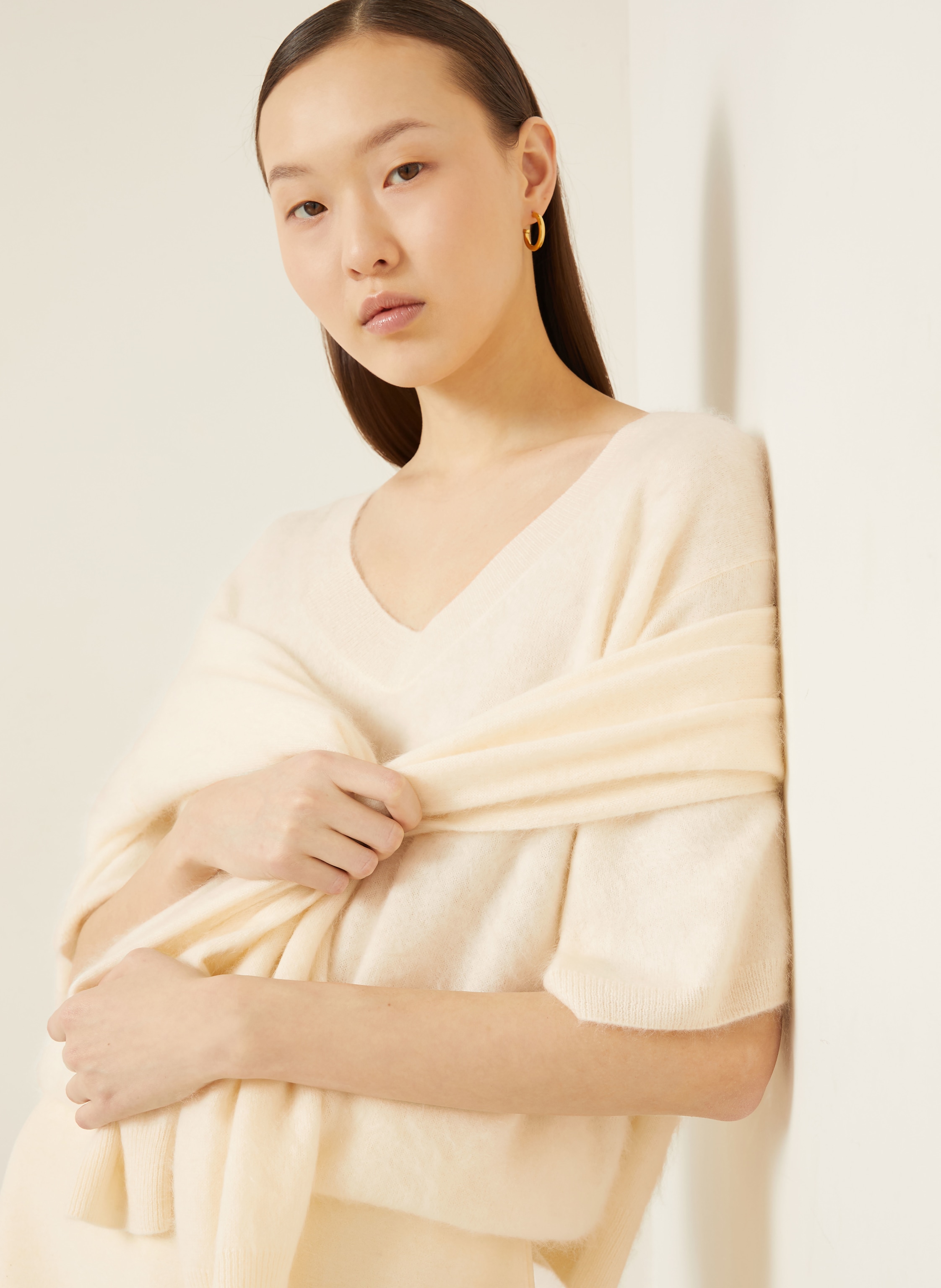 Thumbnail - Iris Von Arnim Strickshirt Sorrel Aus Cashmere weiss