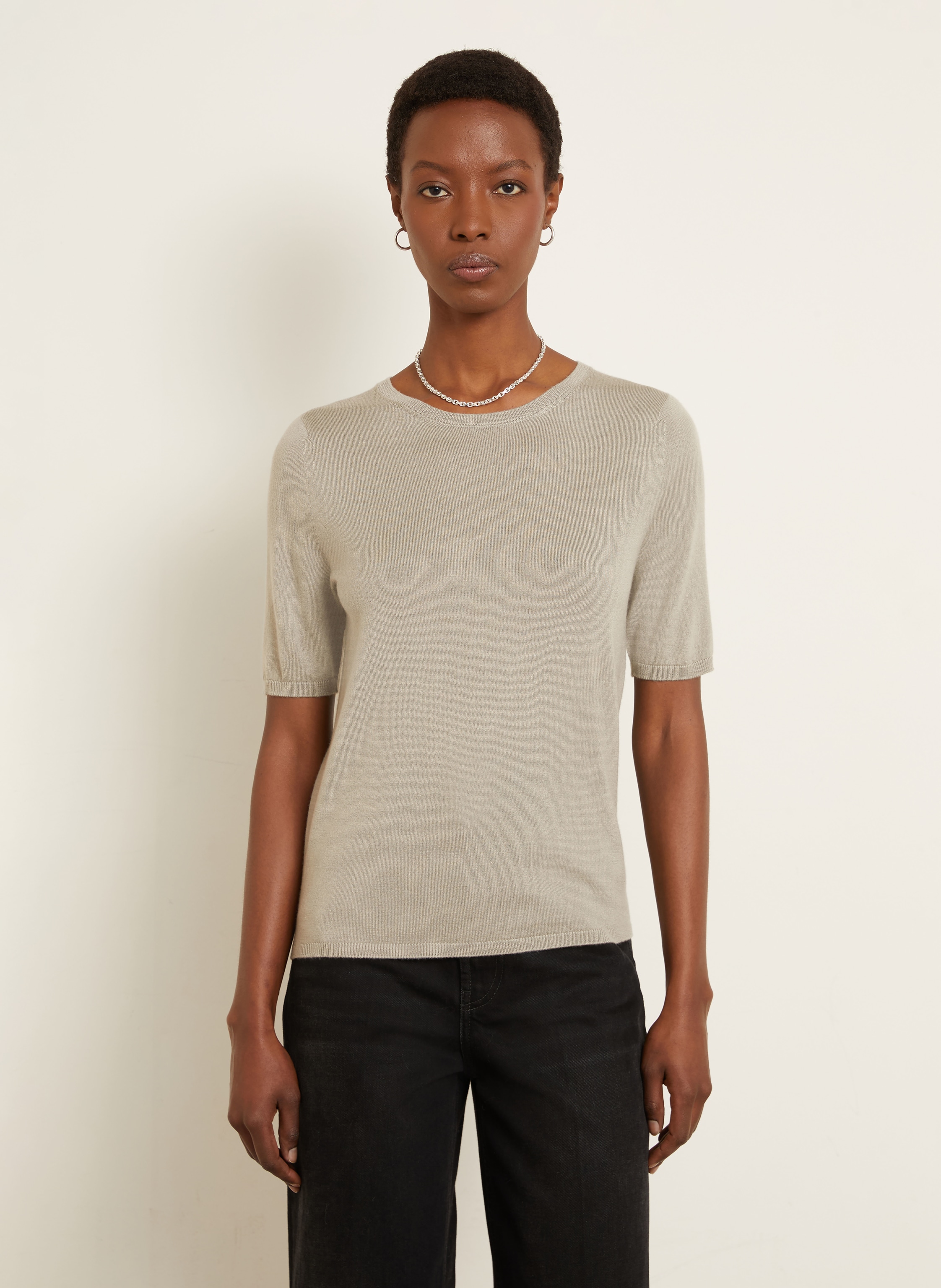 Thumbnail - Iris Von Arnim Strickshirt beige