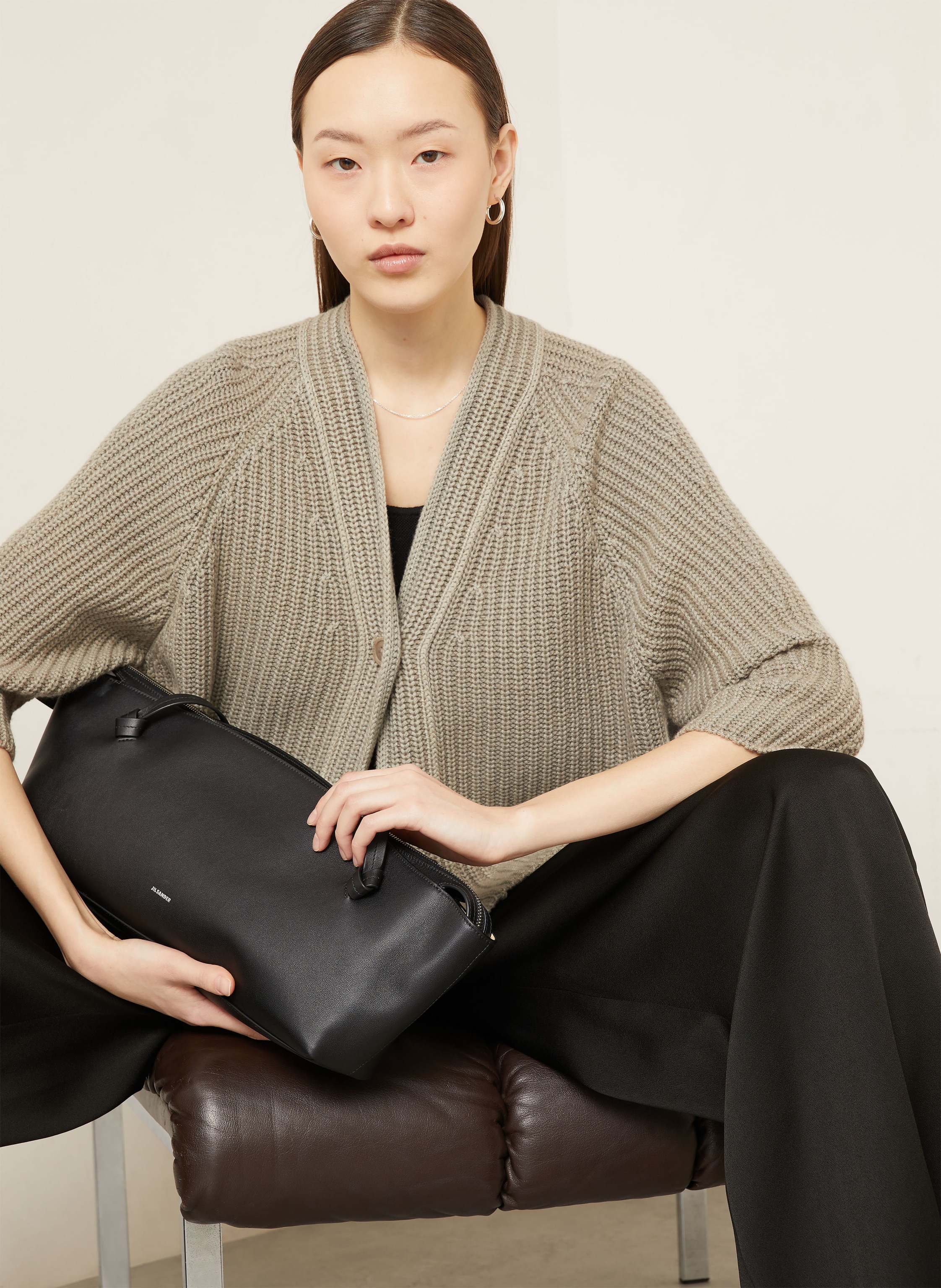 Thumbnail - Iris Von Arnim Strickjacke Fallou Aus Cashmere Mit 3/4-Arm beige