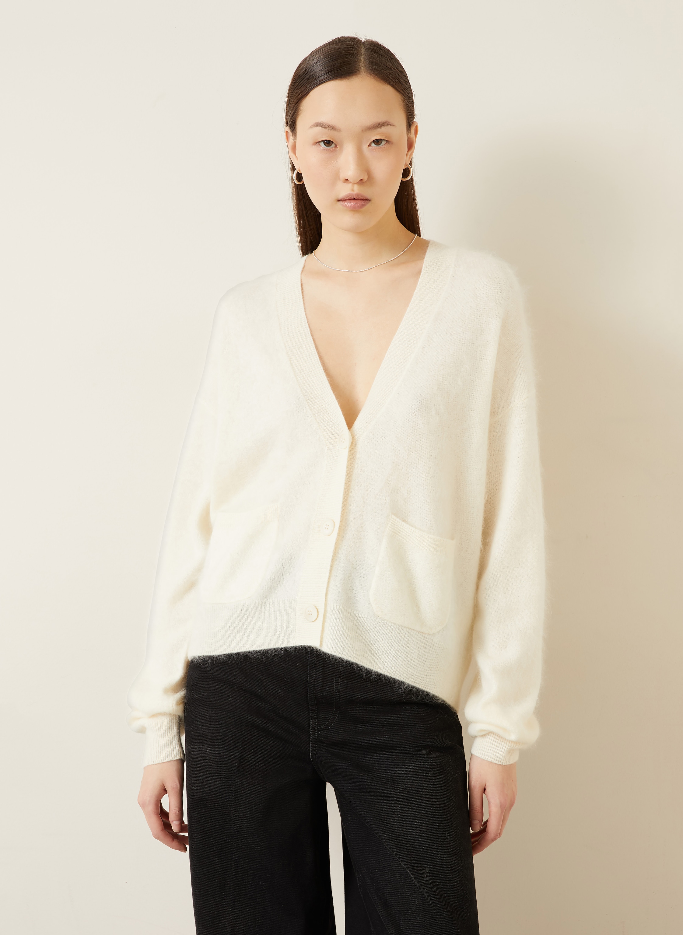 Thumbnail - Iris Von Arnim Strickjacke Seraphina Aus Cashmere weiss