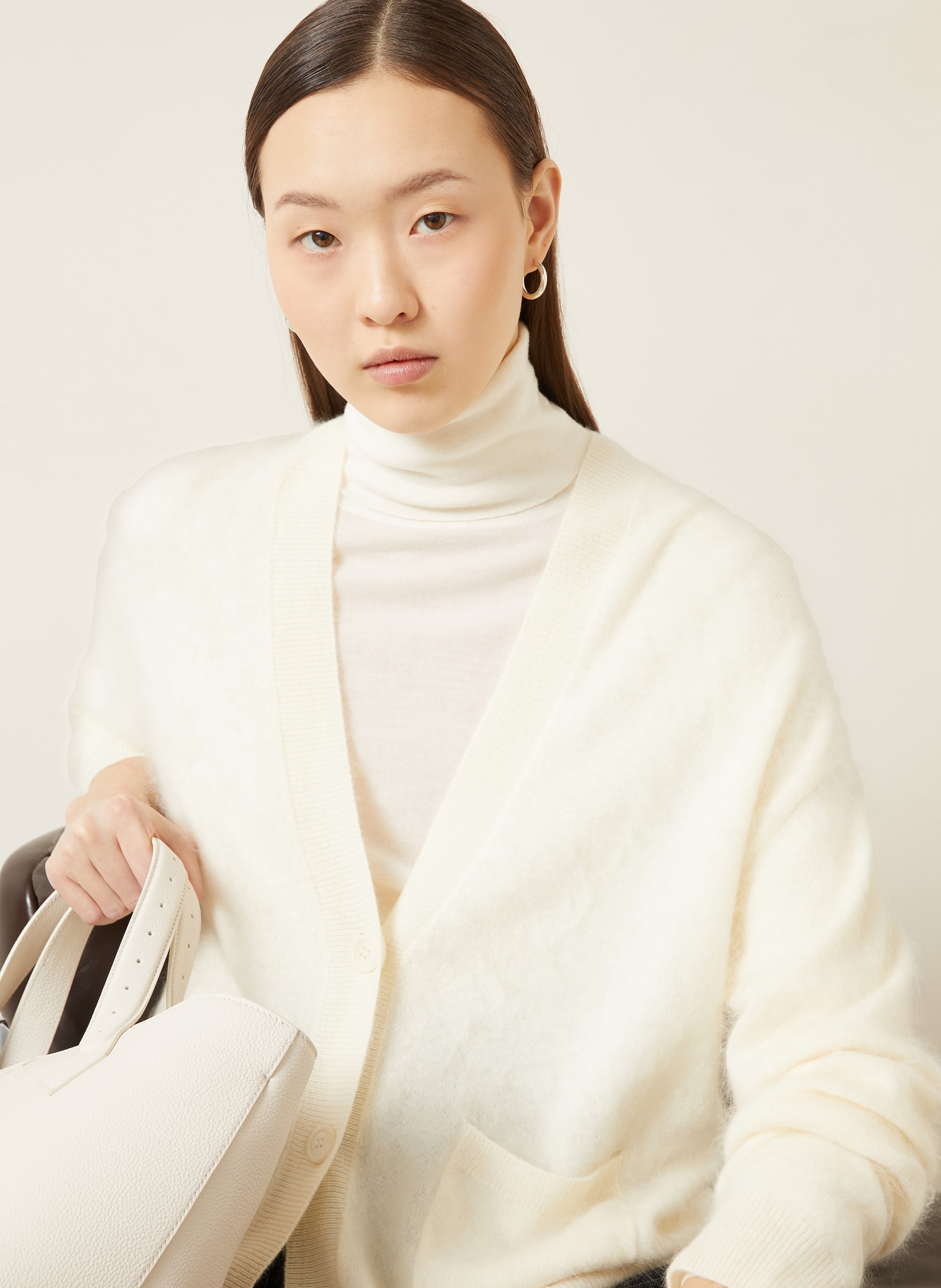 Thumbnail - Iris Von Arnim Strickjacke Seraphina Aus Cashmere weiss