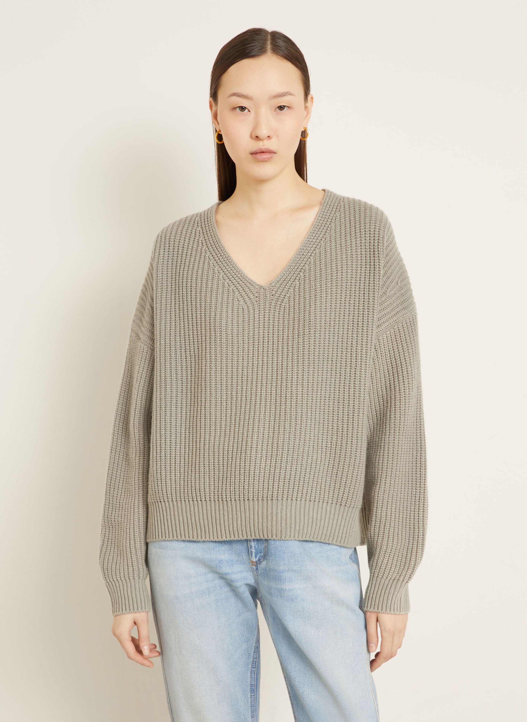 Thumbnail - Iris Von Arnim Pullover Gardenia Aus Cashmere beige