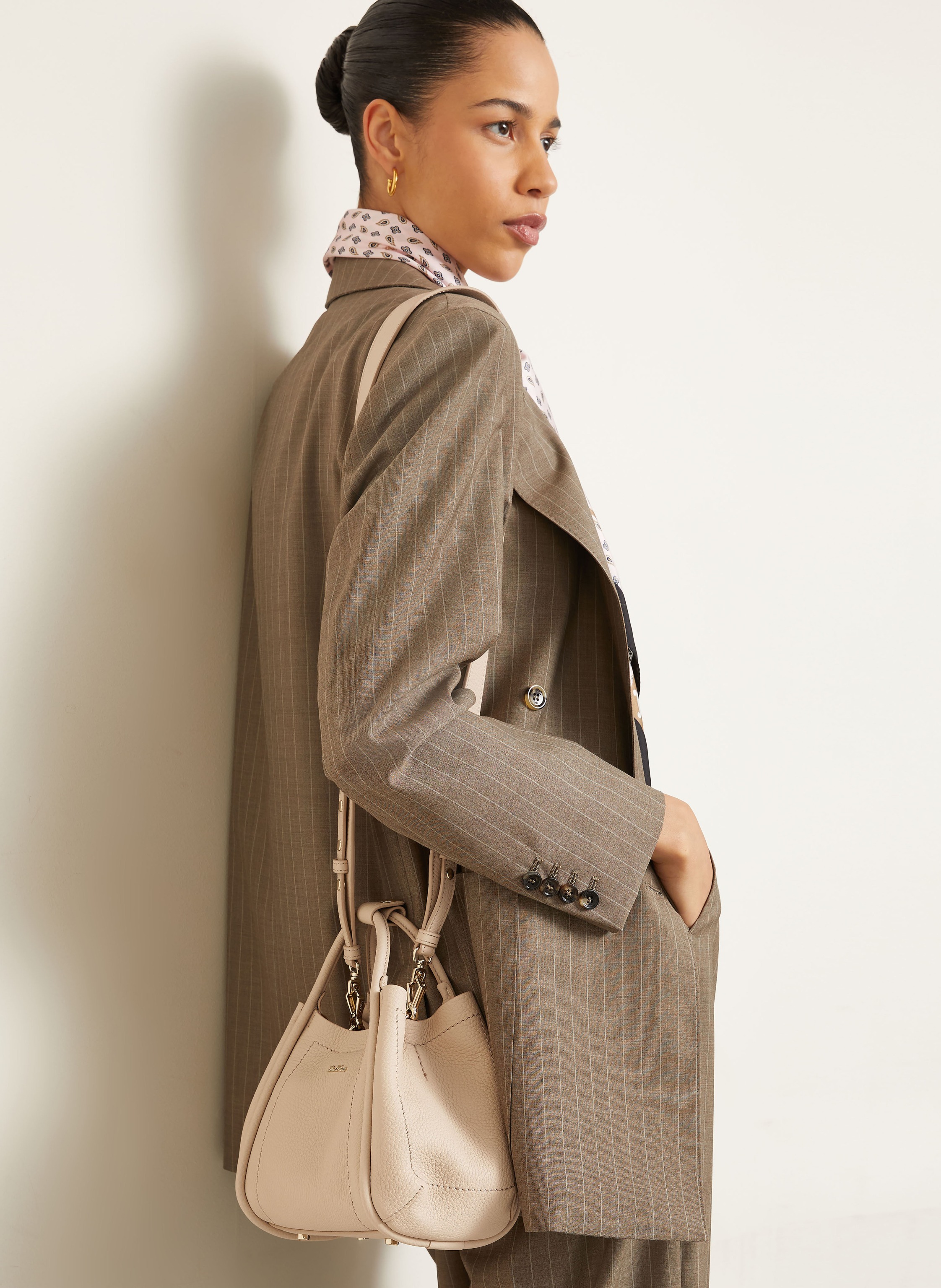 Thumbnail - Max Mara Handtasche Marine Xs weiss