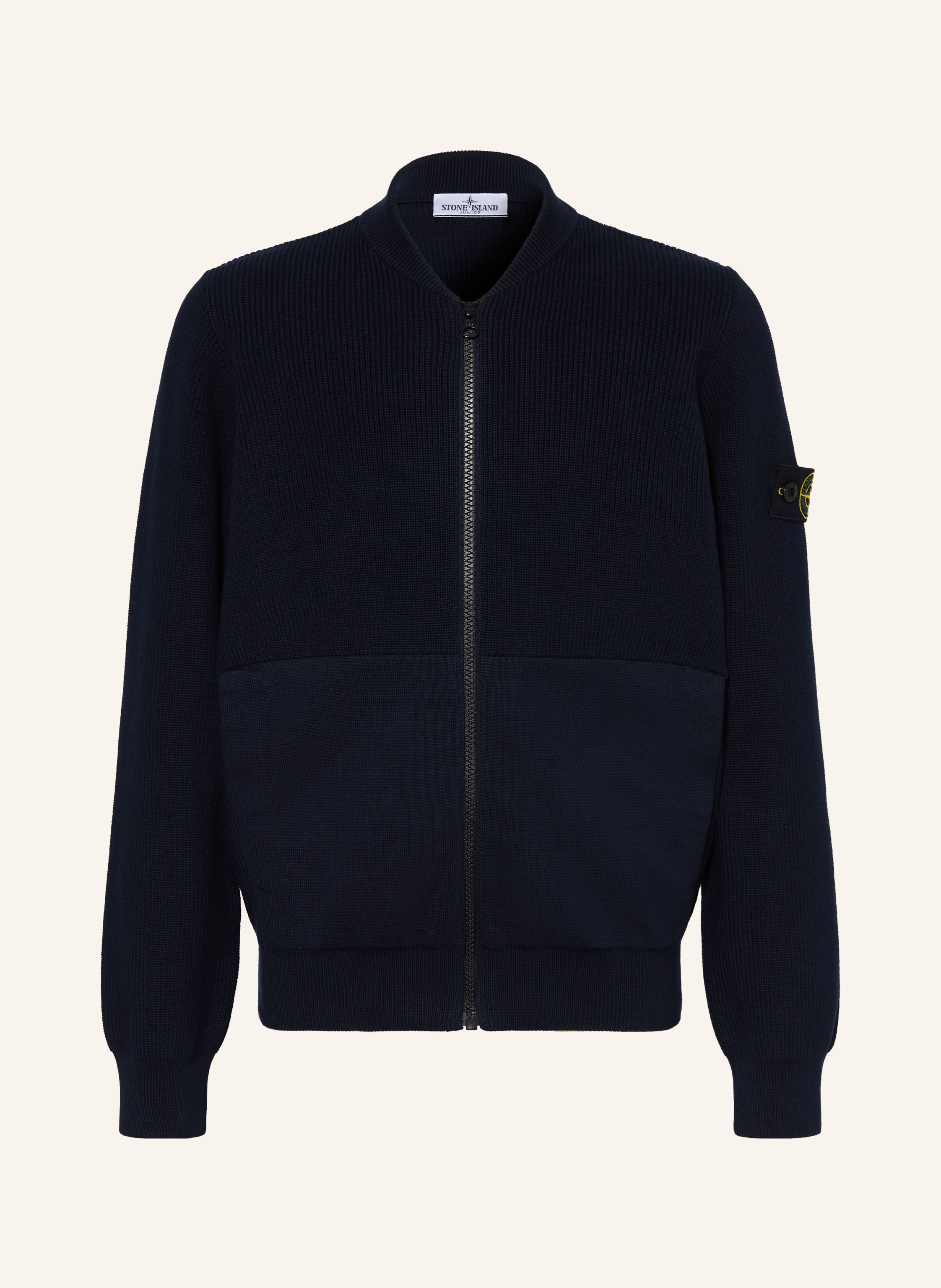Stone Island Junior Strickjacke blau