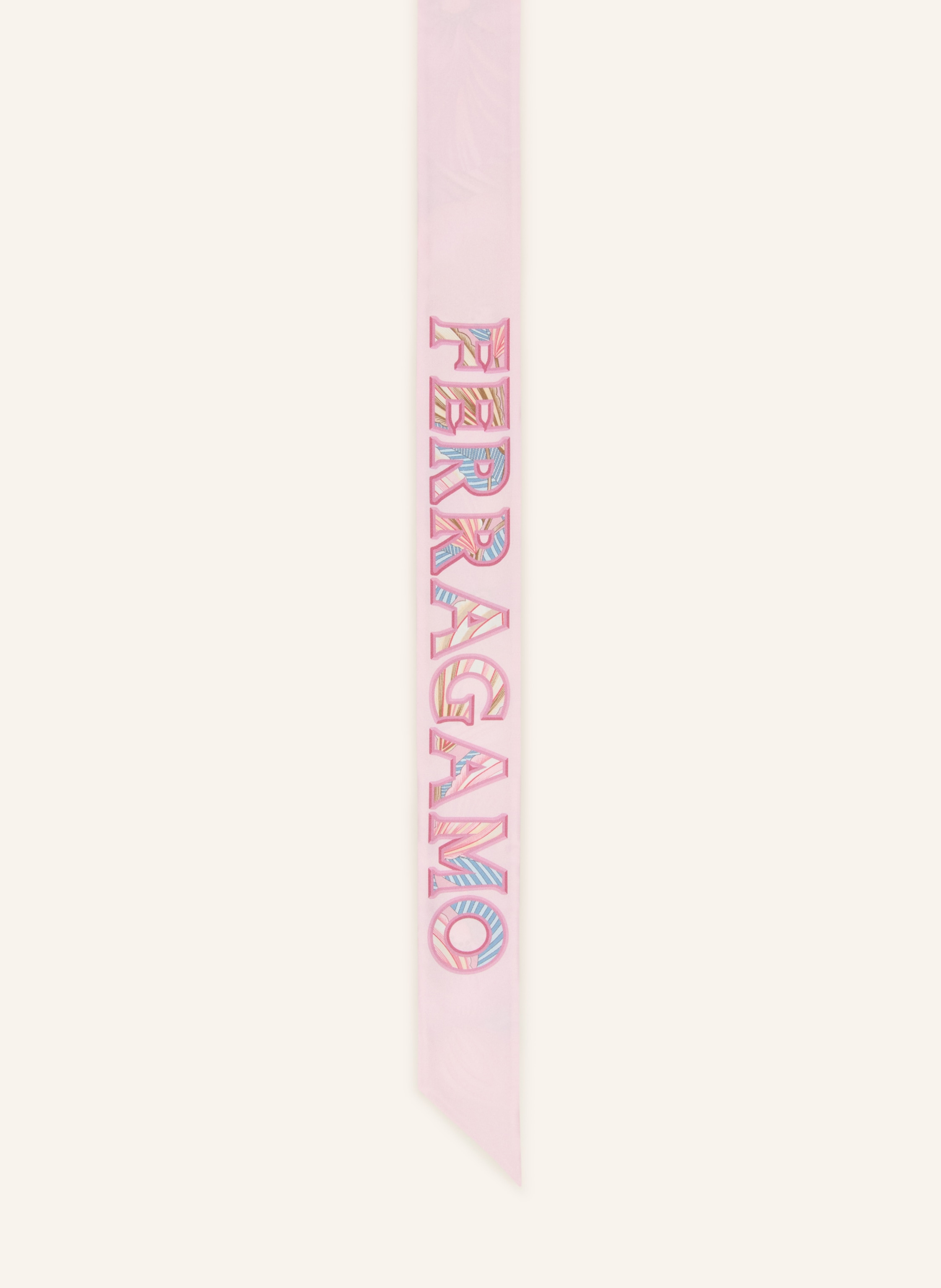 Ferragamo Ferragamo Seidenschal rosa in ROSA / BEIGE / BLAU