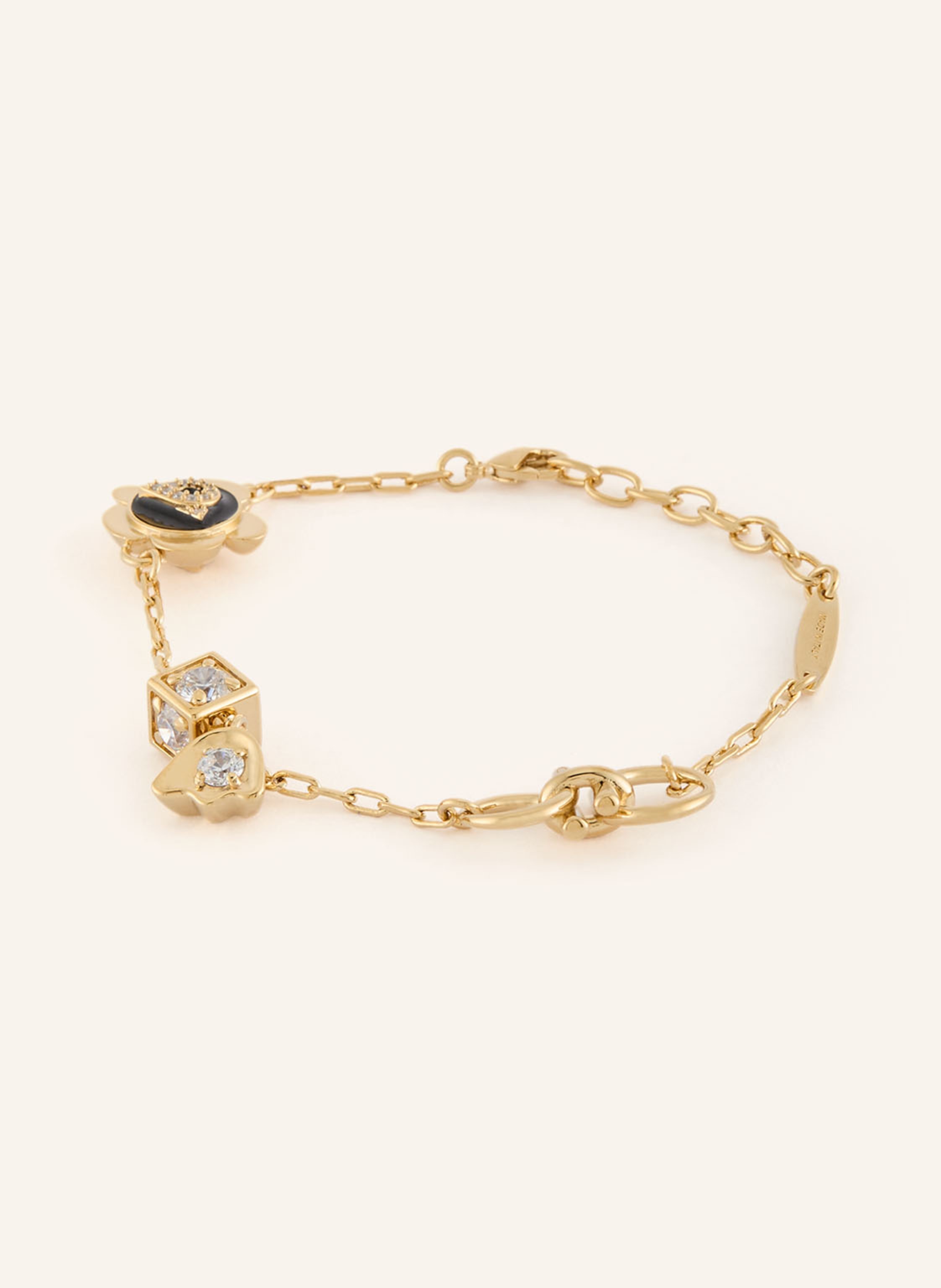 Ferragamo Ferragamo Armband Gancini gold in GOLD / WEISS / SCHWARZ