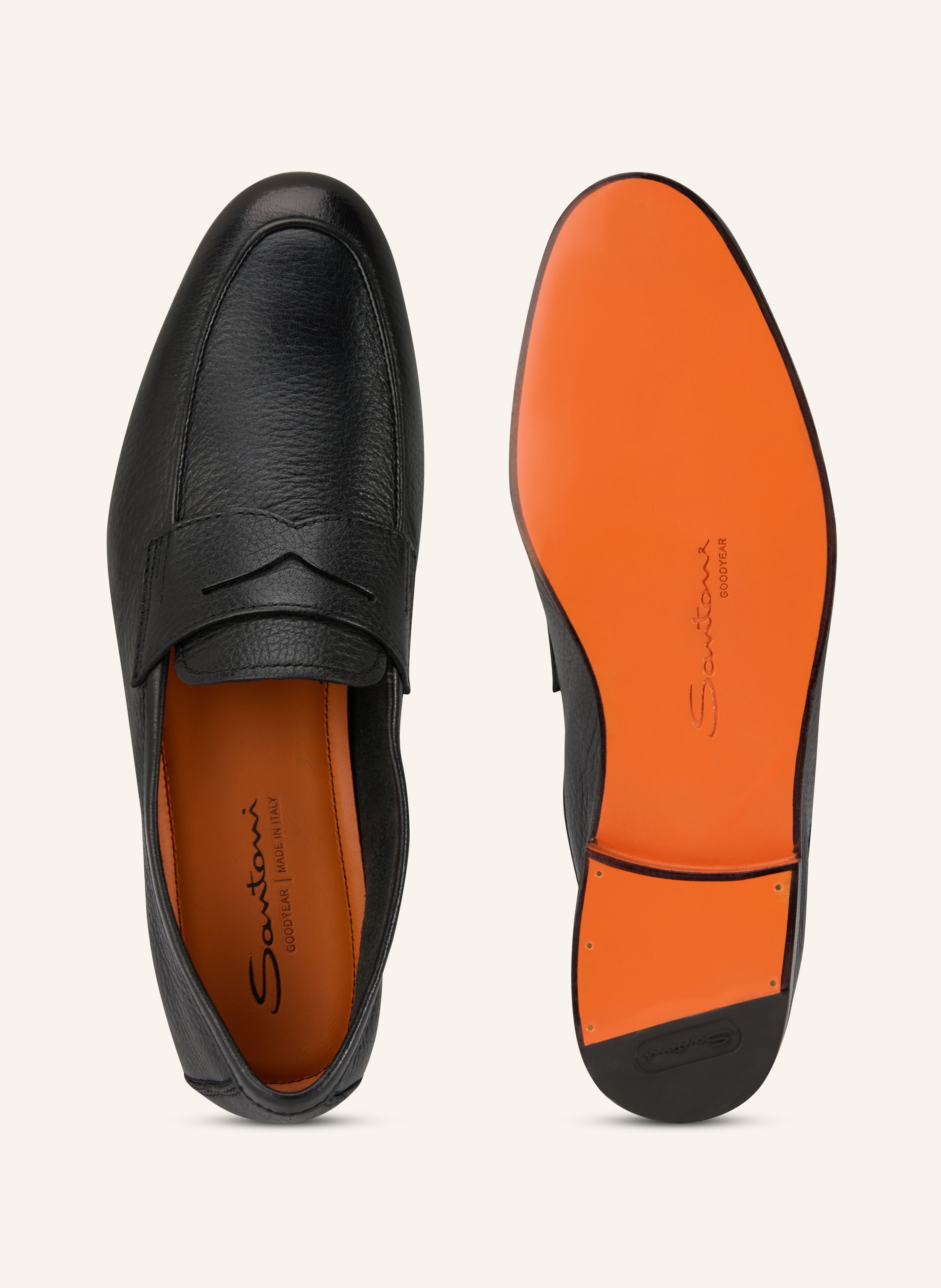 Thumbnail - Santoni Penny-Loafer Carlos schwarz