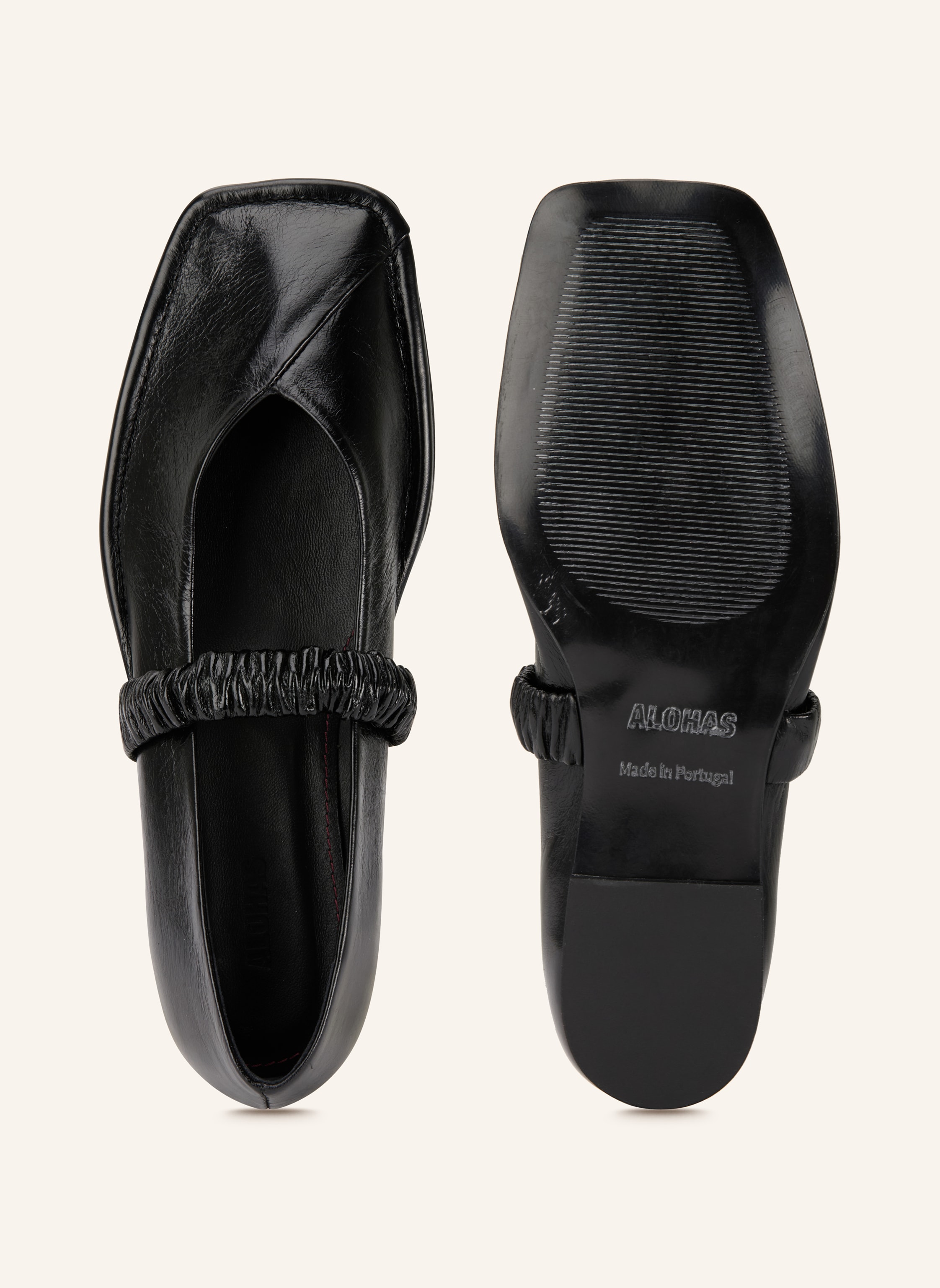 Thumbnail - Alohas Mary-Jane-Ballerinas Lautan schwarz