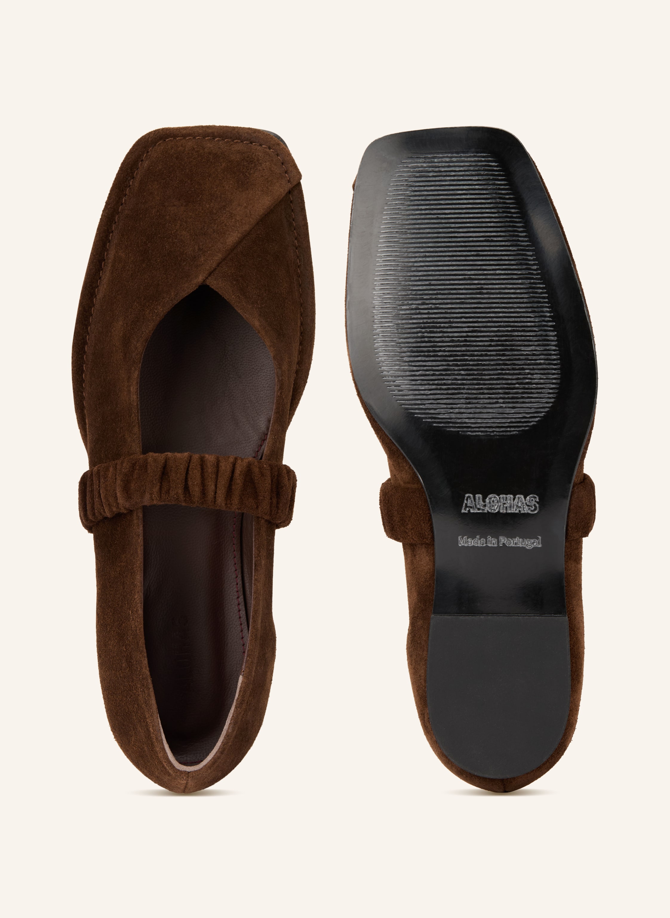 Thumbnail - Alohas Mary-Jane-Ballerinas Lautan braun