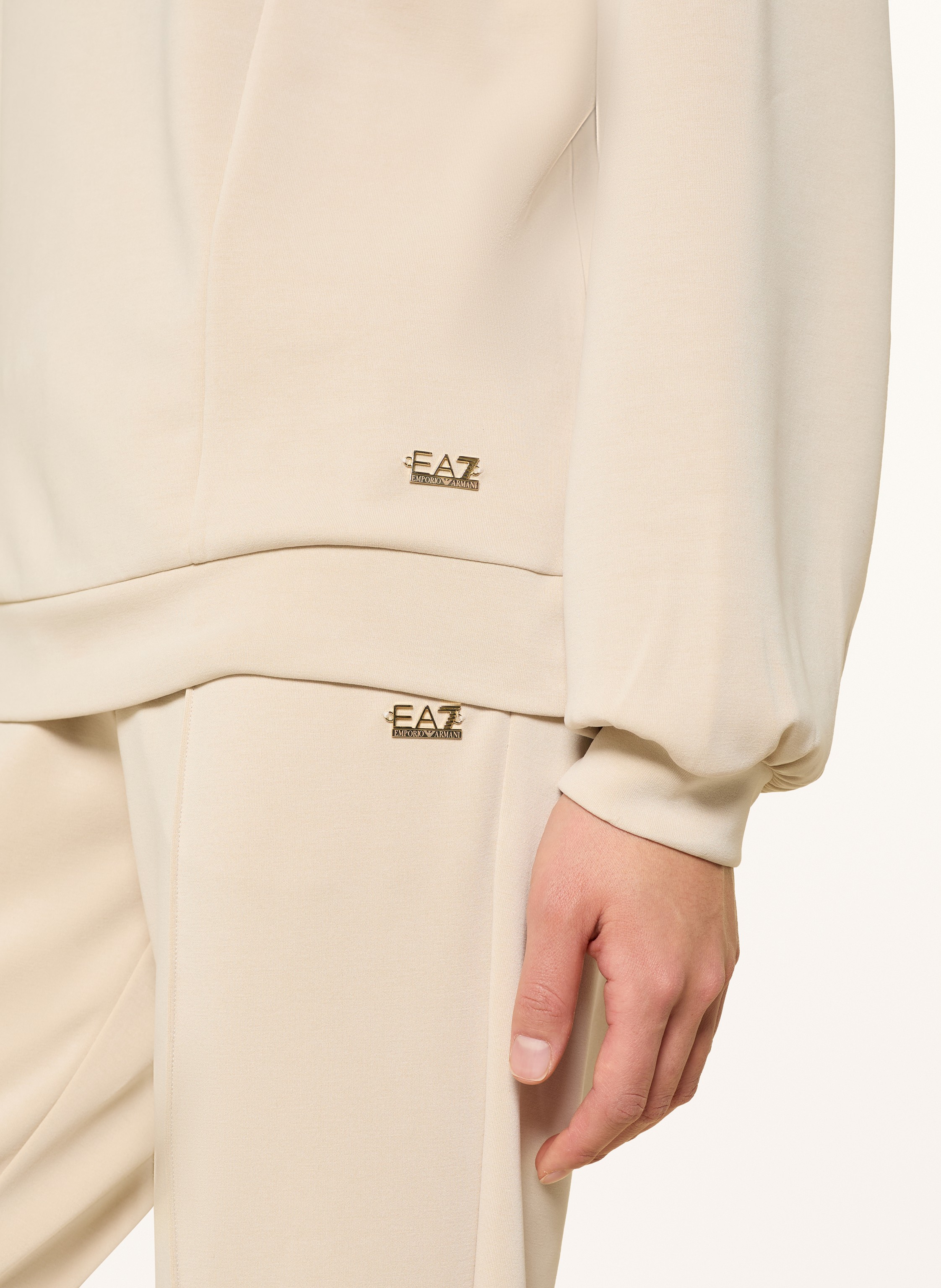 Thumbnail - ea7 Emporio Armani Set: Sweatshirt Und Sweatpants beige