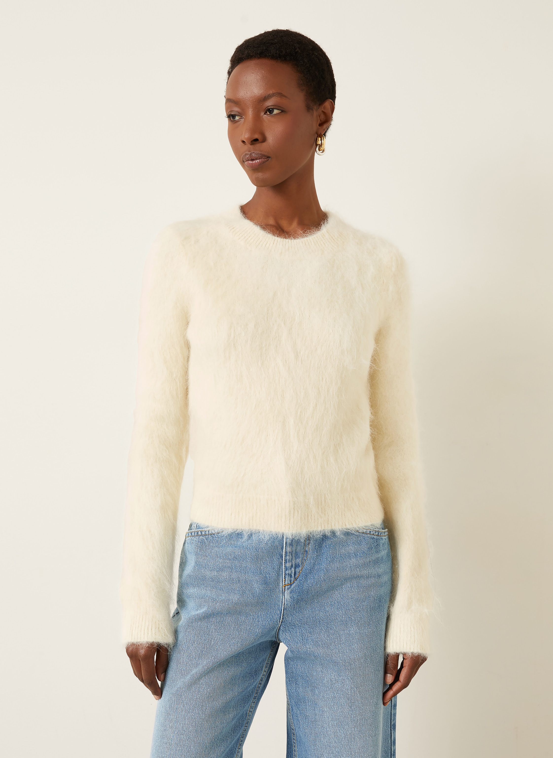 Thumbnail - Isabel Marant Pullover Hermine Mit Alpaka weiss