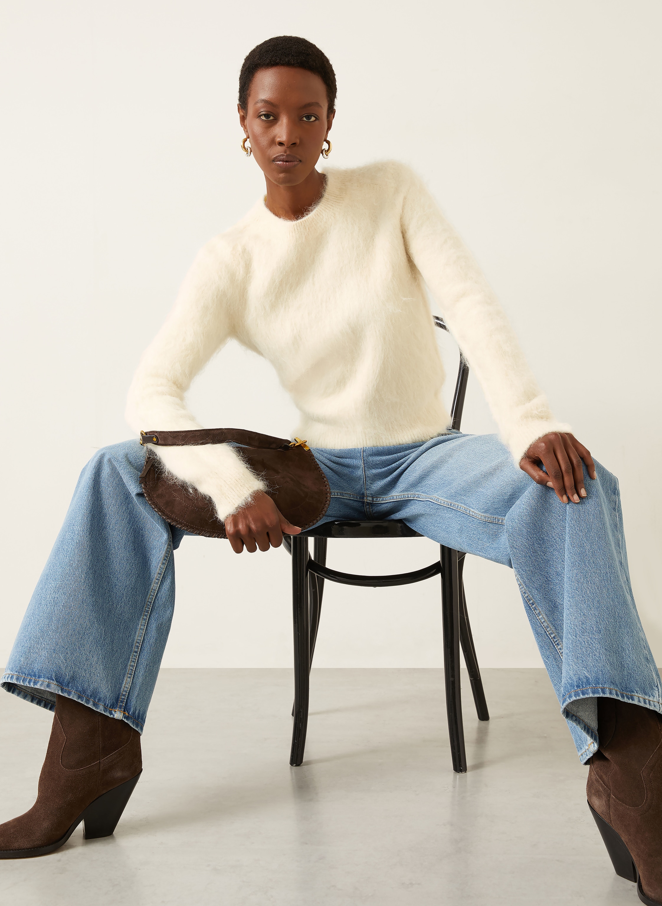 Thumbnail - Isabel Marant Pullover Hermine Mit Alpaka weiss