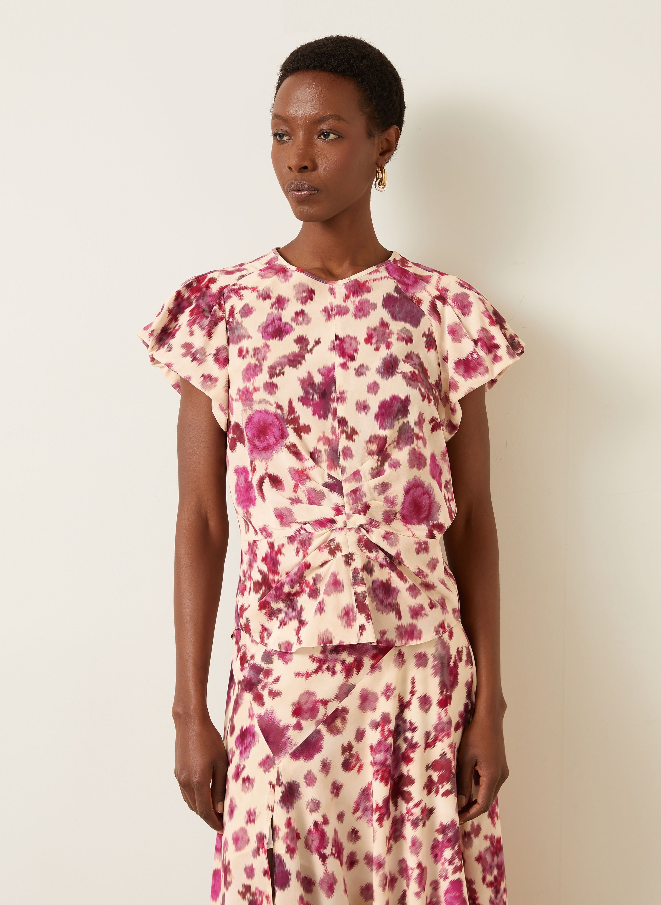 Thumbnail - Isabel Marant Blusenshirt Tullya Aus Seide rosa