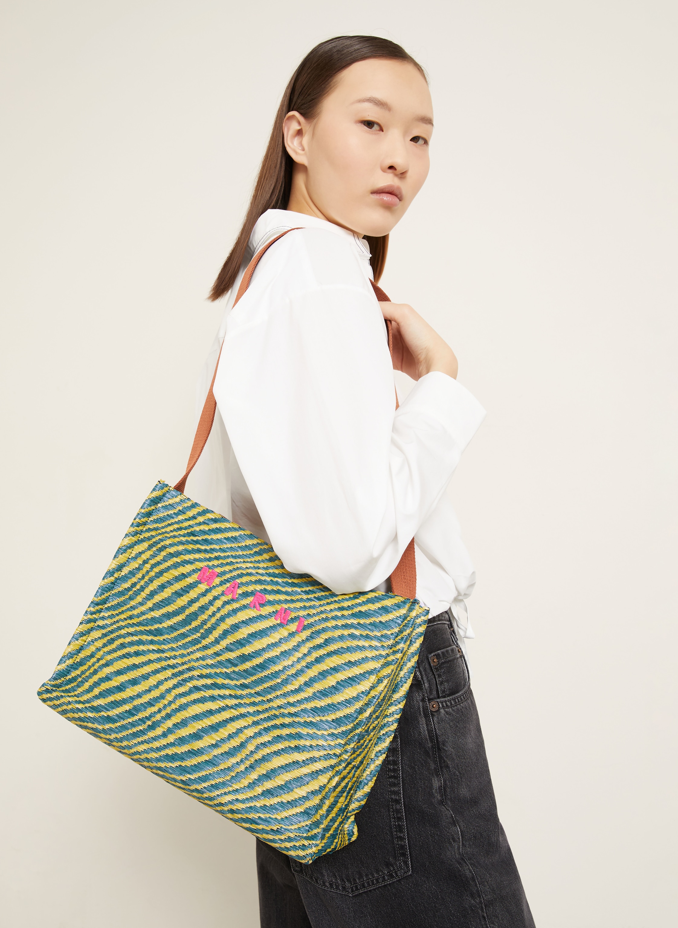 Thumbnail - Marni Shopper Small gruen