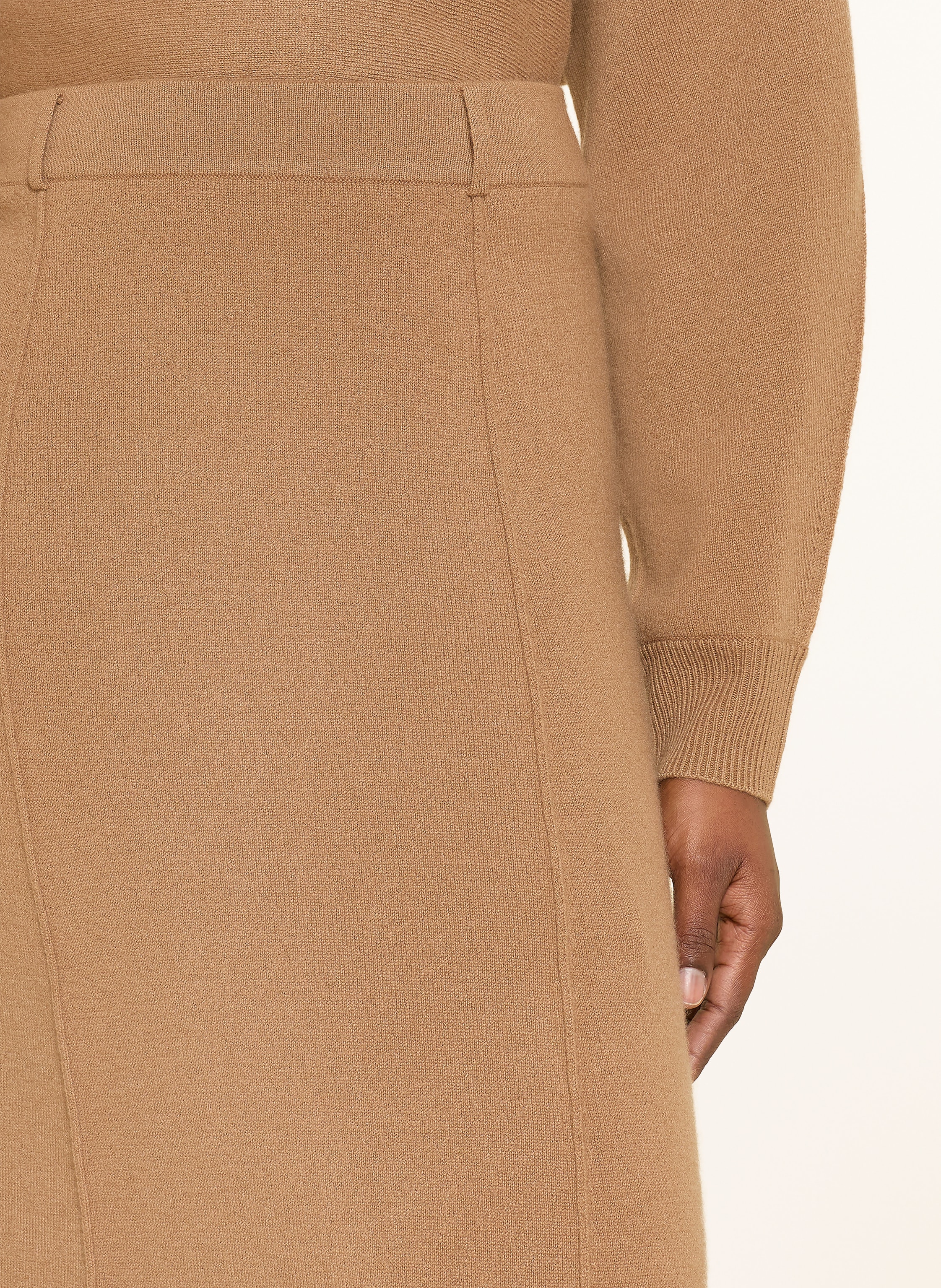 Thumbnail - Lisa Yang Strickrock Aus Cashmere braun