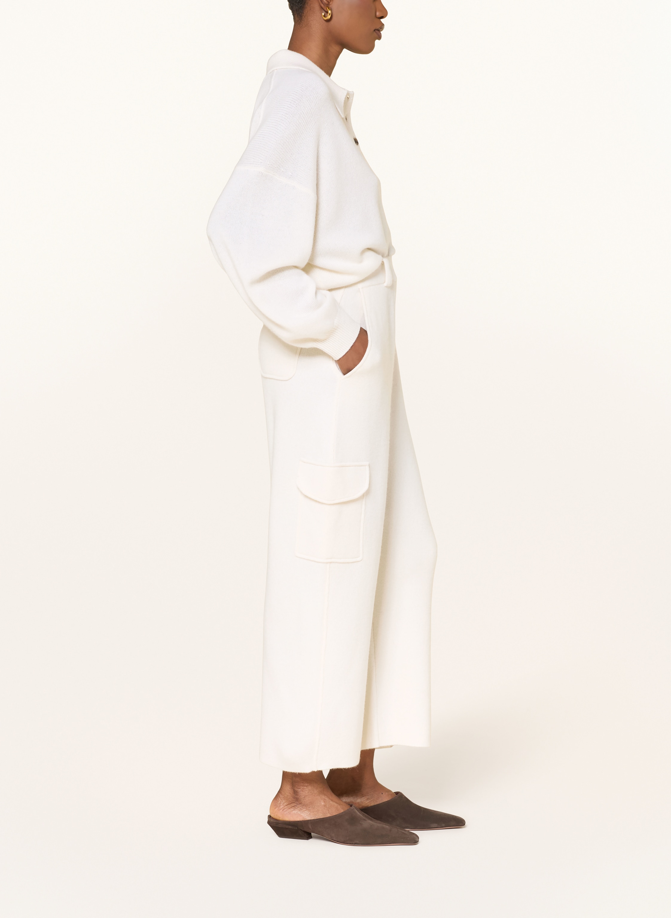 Thumbnail - Lisa Yang Strickhose Aus Caschmere weiss