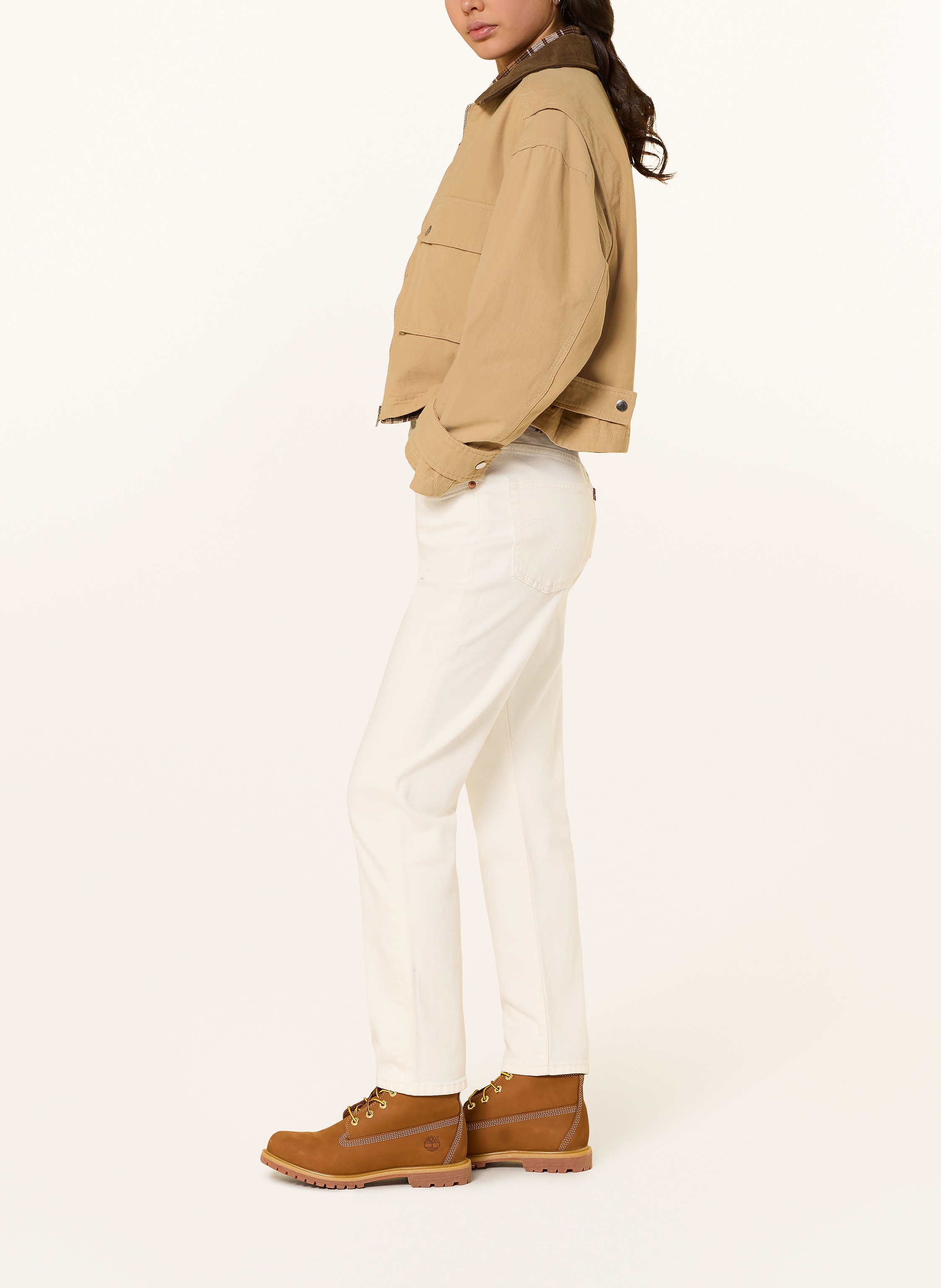 Thumbnail - Levi's® Straight Jeans 501 Crop weiss