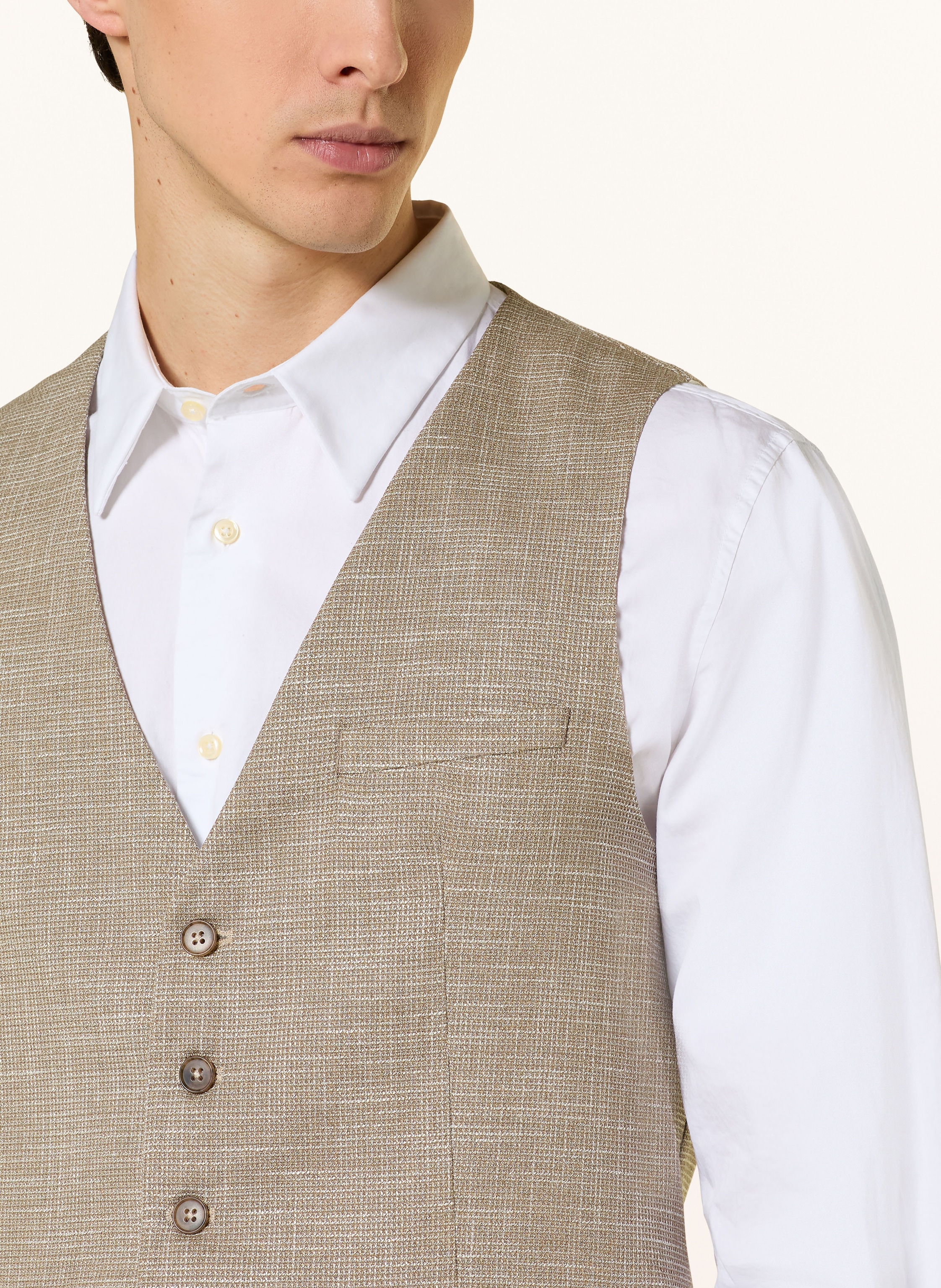 Thumbnail - Cinque Anzugweste Civitra Slim Fit beige