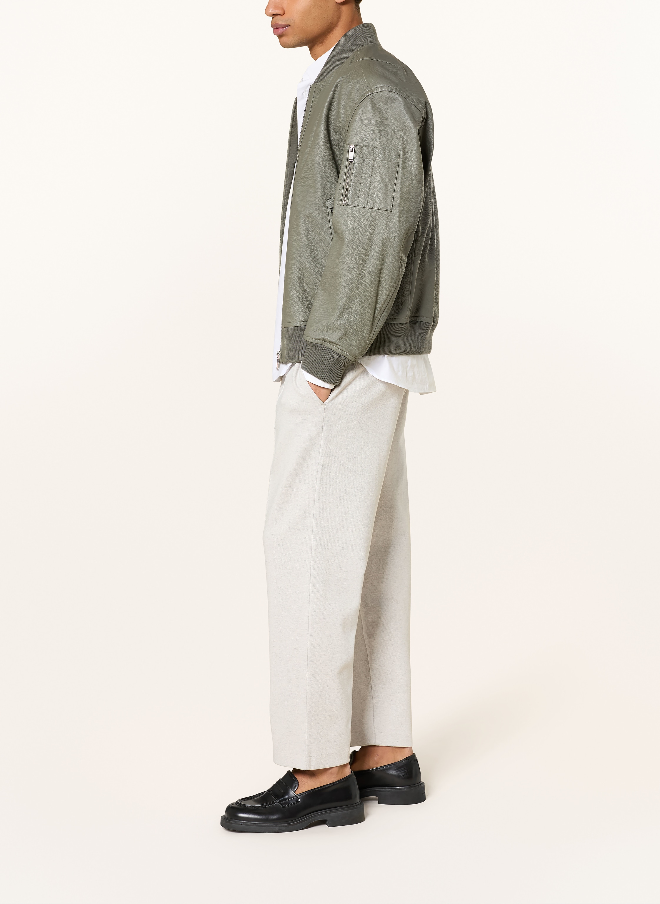 Thumbnail - Boss Jerseyhose Se Twist Im Jogging-Stil Regular Fit beige