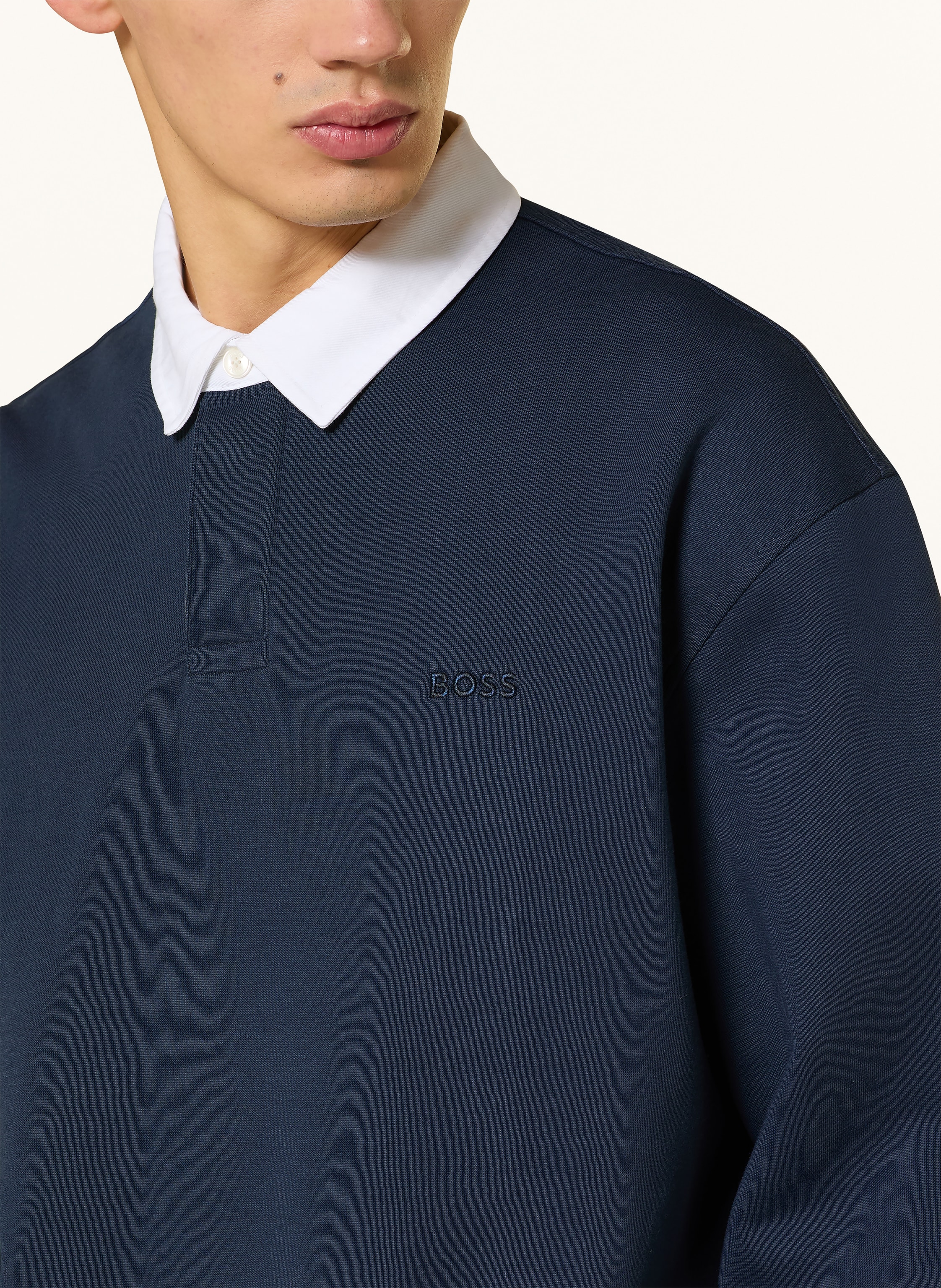 Thumbnail - Boss Jersey-Poloshirt Exis blau