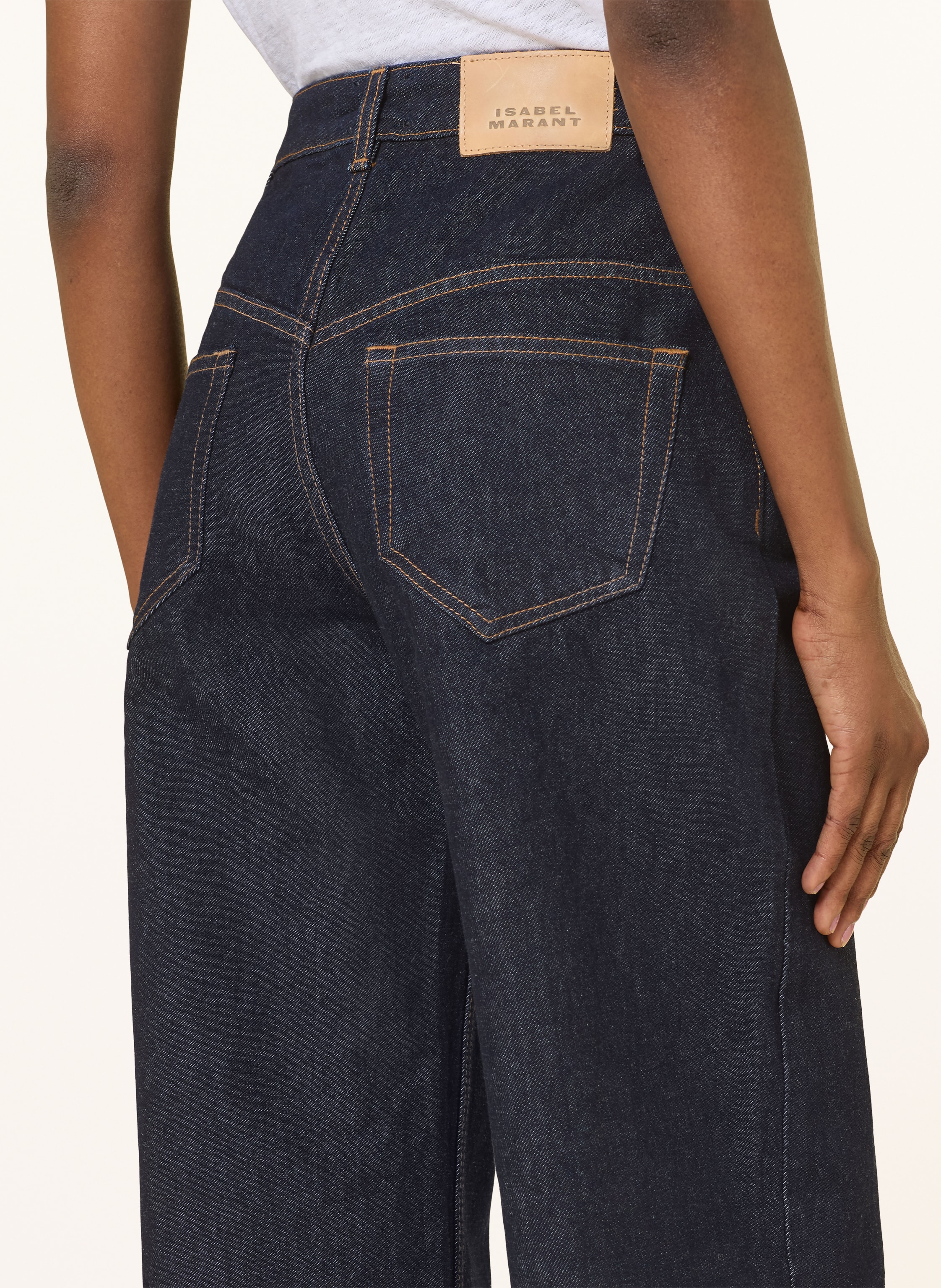 Thumbnail - Marant Étoile Wide Leg Jeans Lemony blau