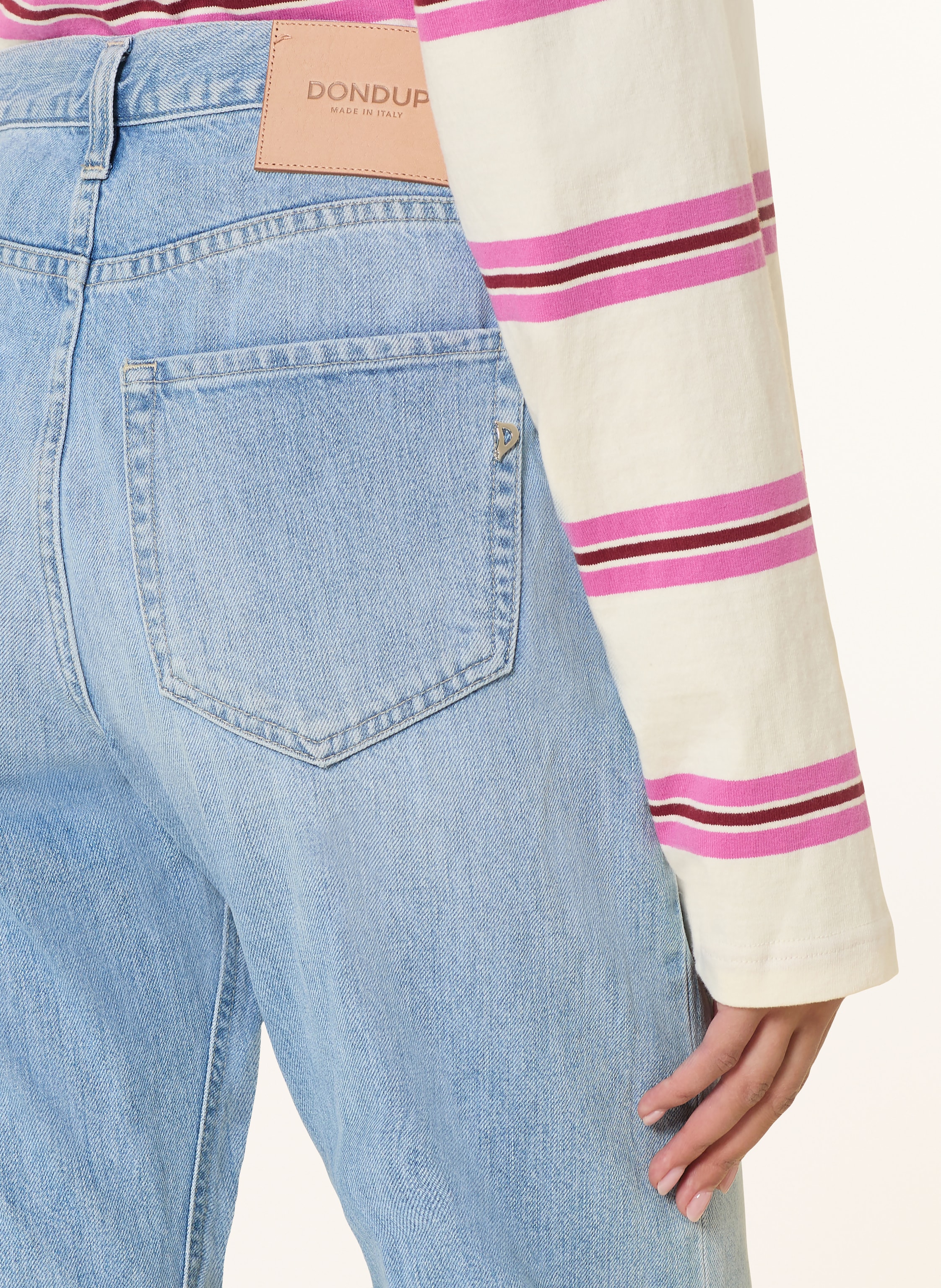 Thumbnail - Dondup Boyfriend Jeans Icon blau