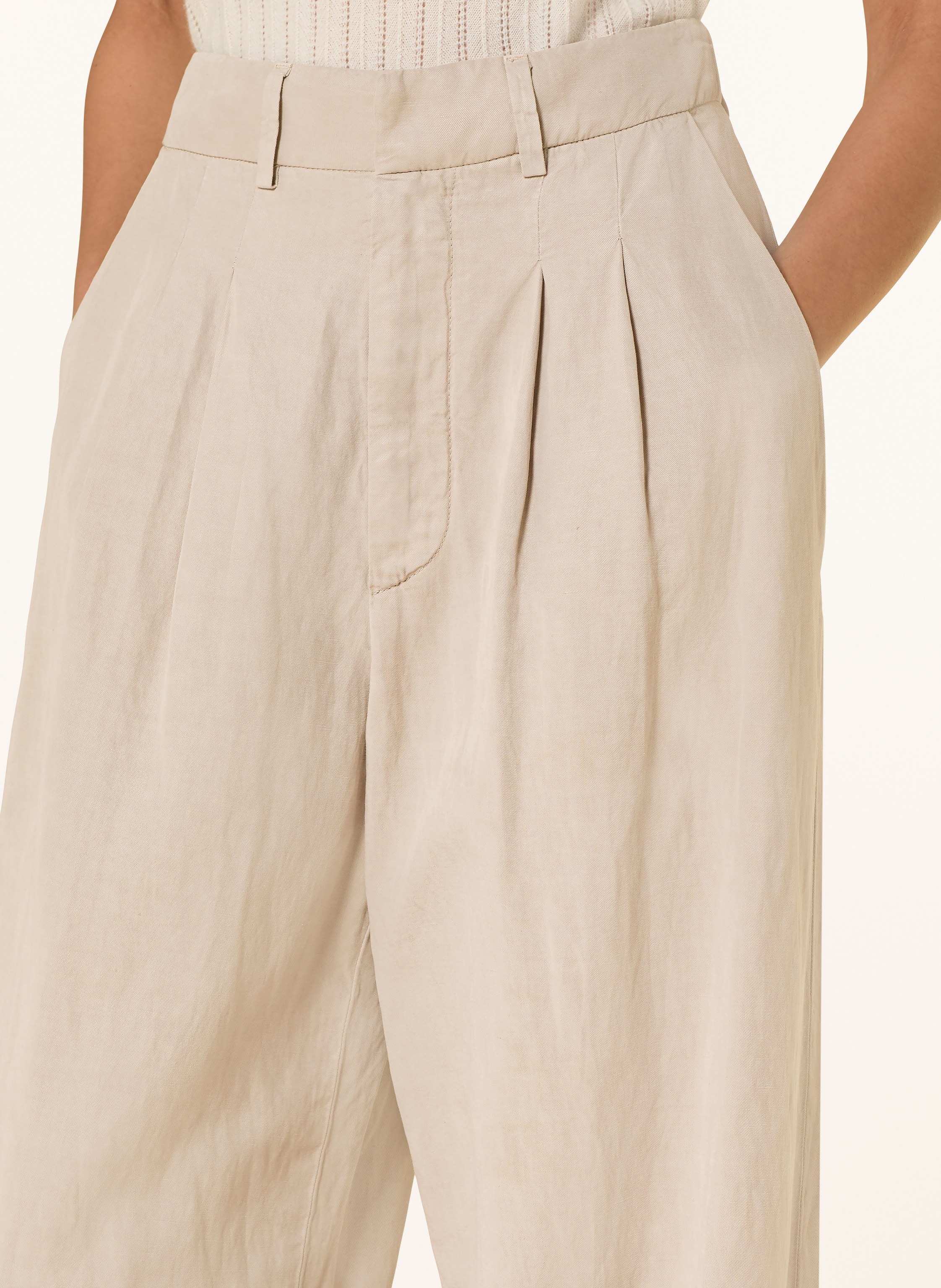 Thumbnail - Dondup Marlenehose Elouise beige