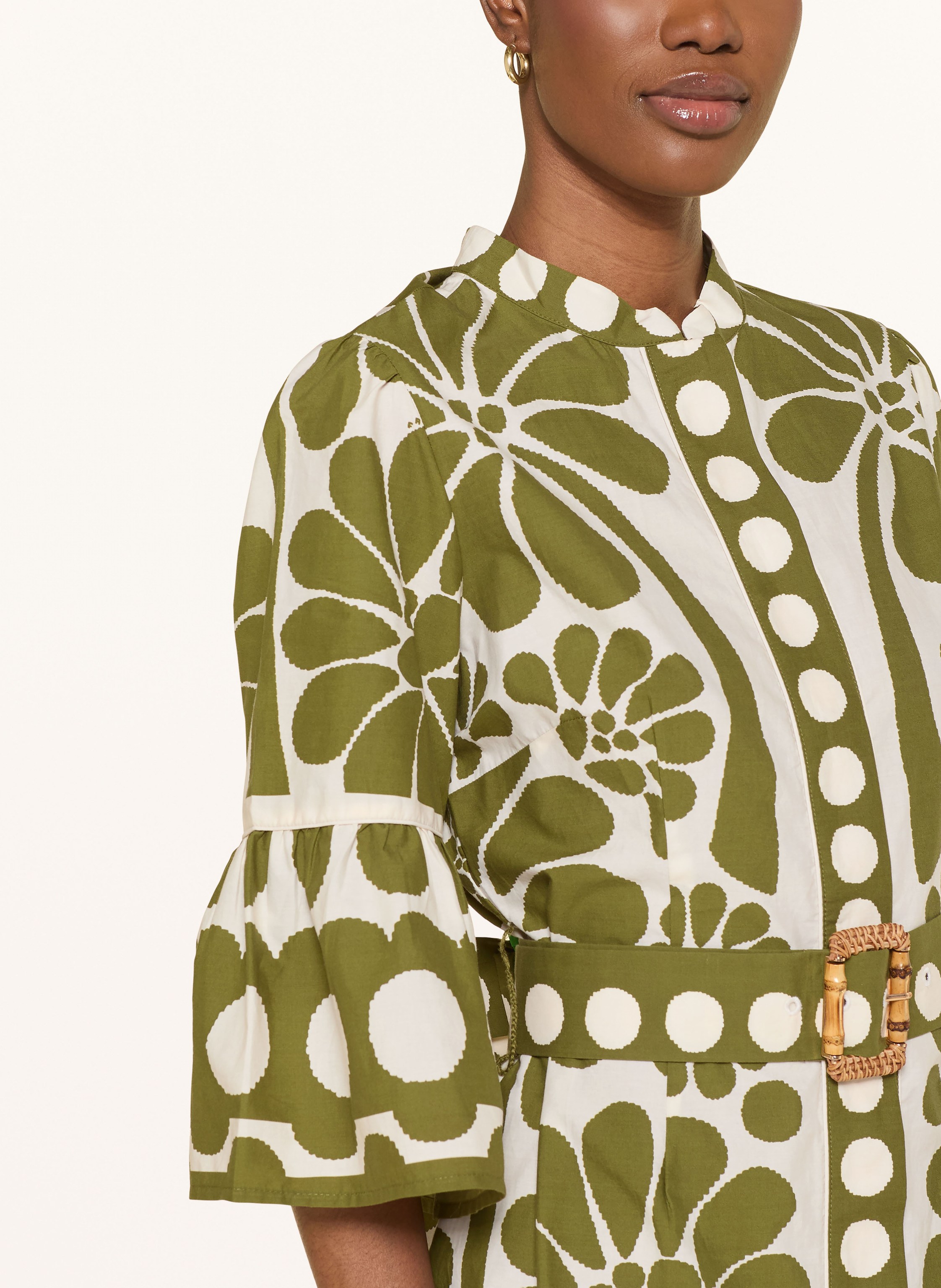 Thumbnail - Farm Rio Kleid Palermo Mit Rüschen gruen