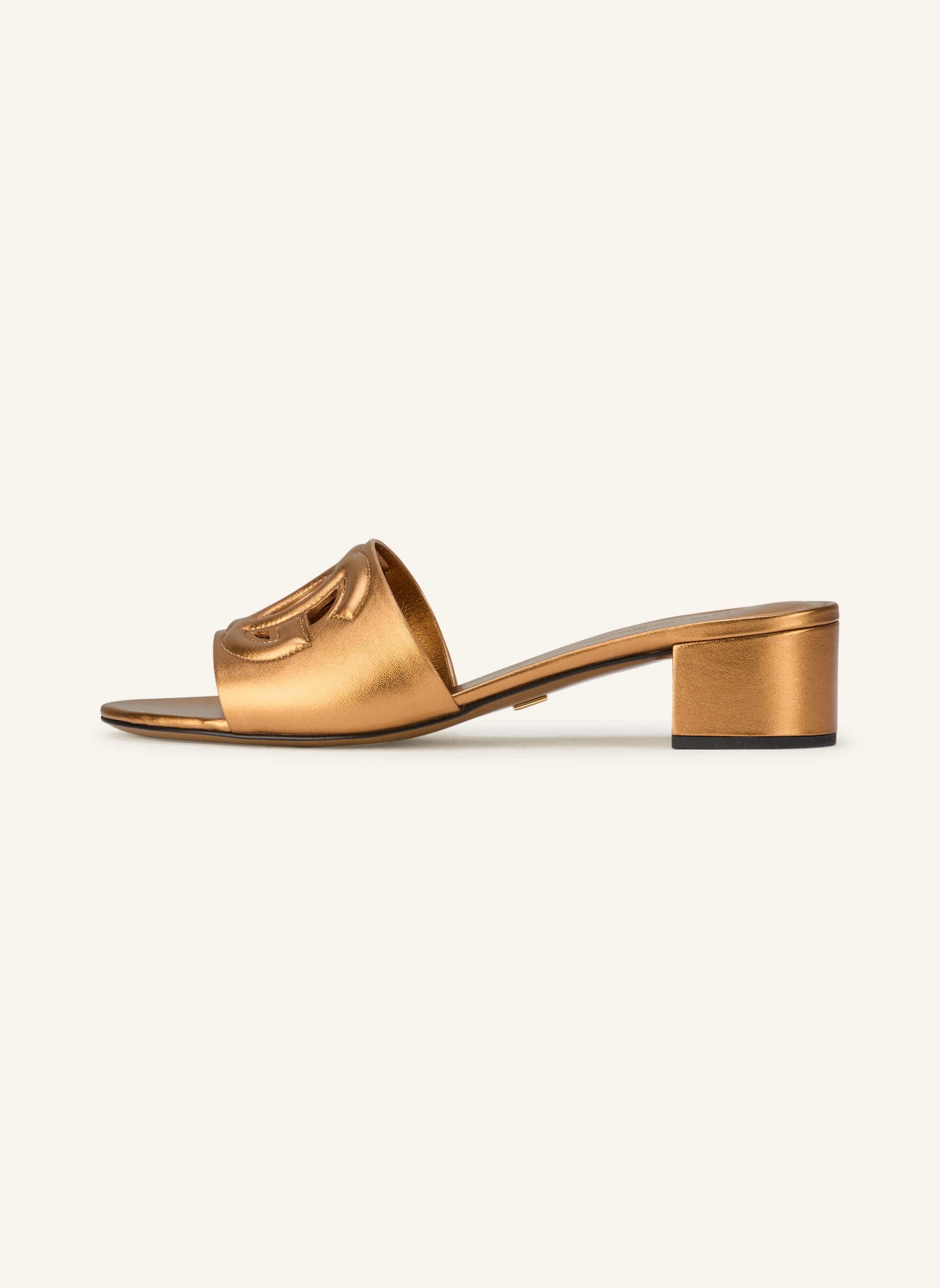 Thumbnail - Dolce & Gabbana Mules Mit Cut-Outs gold