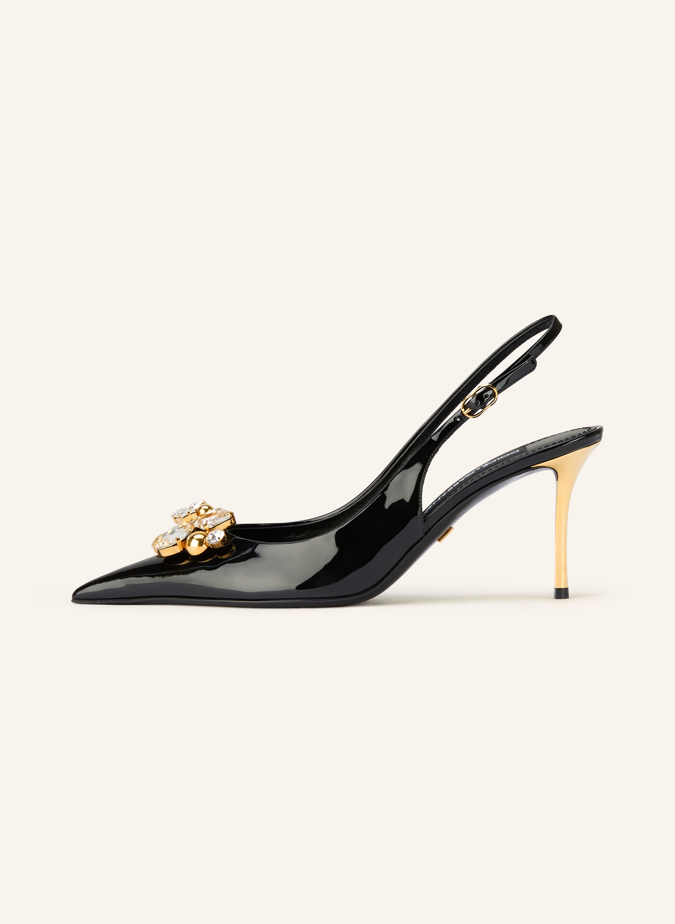 Thumbnail - Dolce & Gabbana Slingpumps Mit Schmucksteinen schwarz