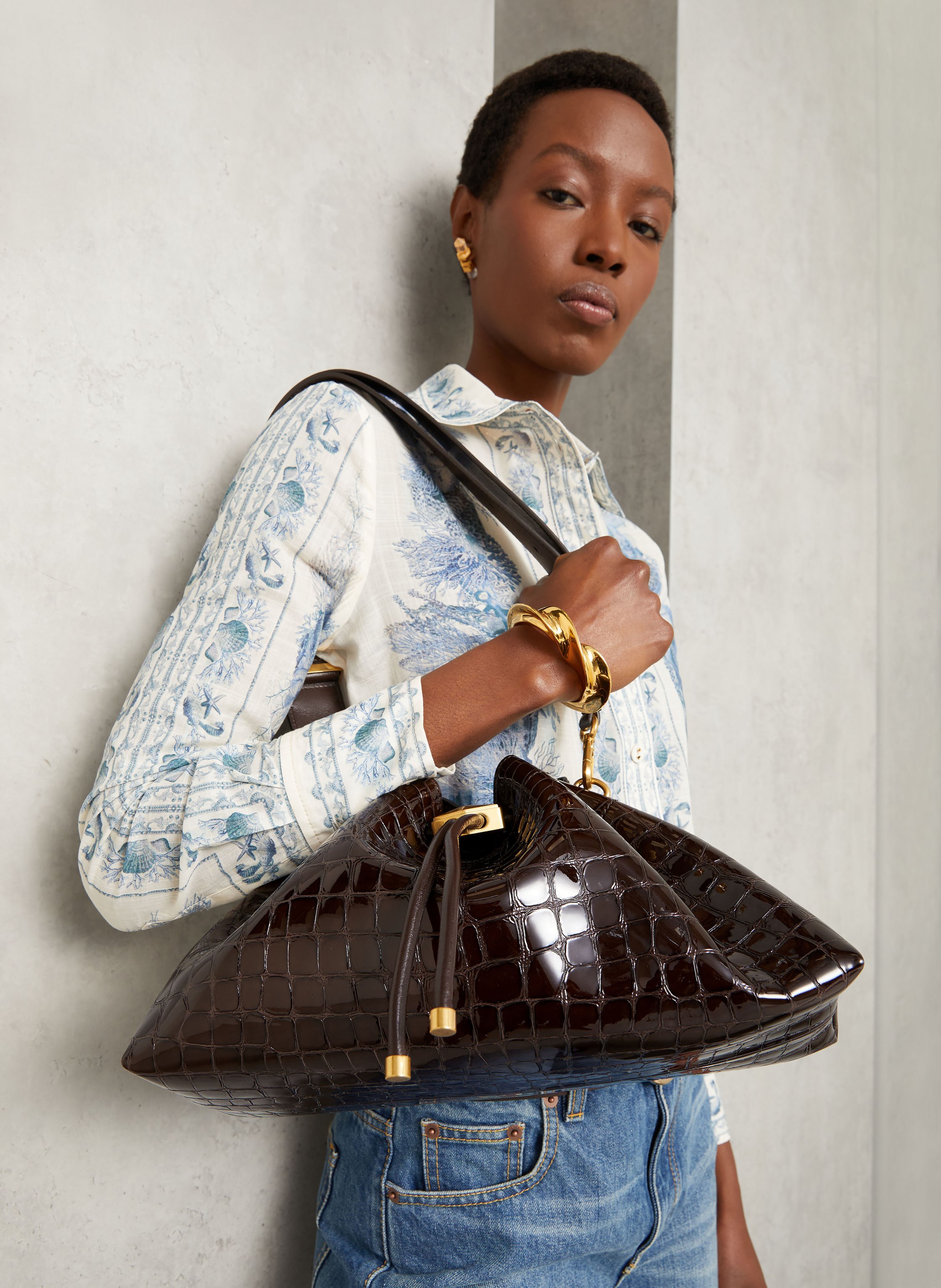 Thumbnail - Jimmy Choo Handtasche Bon Bon braun