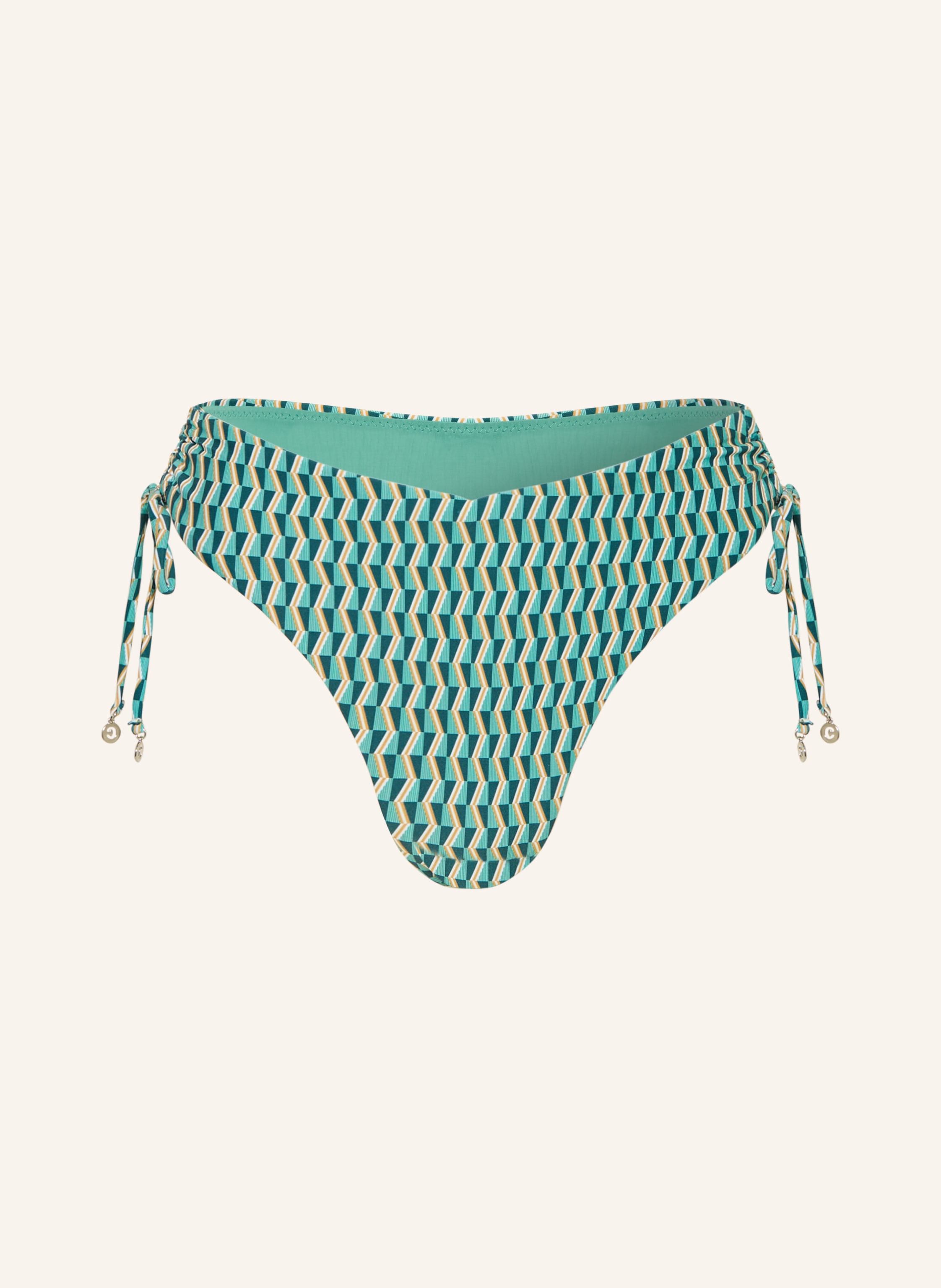 Cyell Basic-Bikini-Hose Groovy Graphic gruen