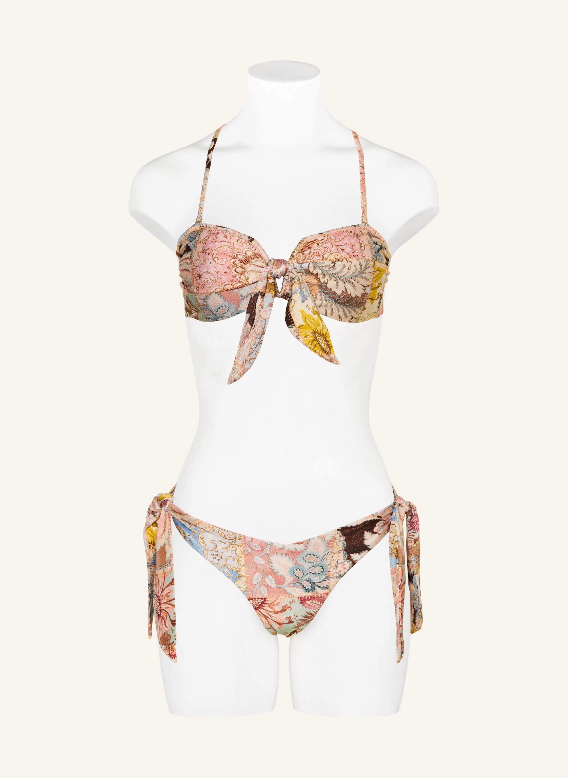 Thumbnail - Zimmermann Bandeau-Bikini-Top Daylight beige