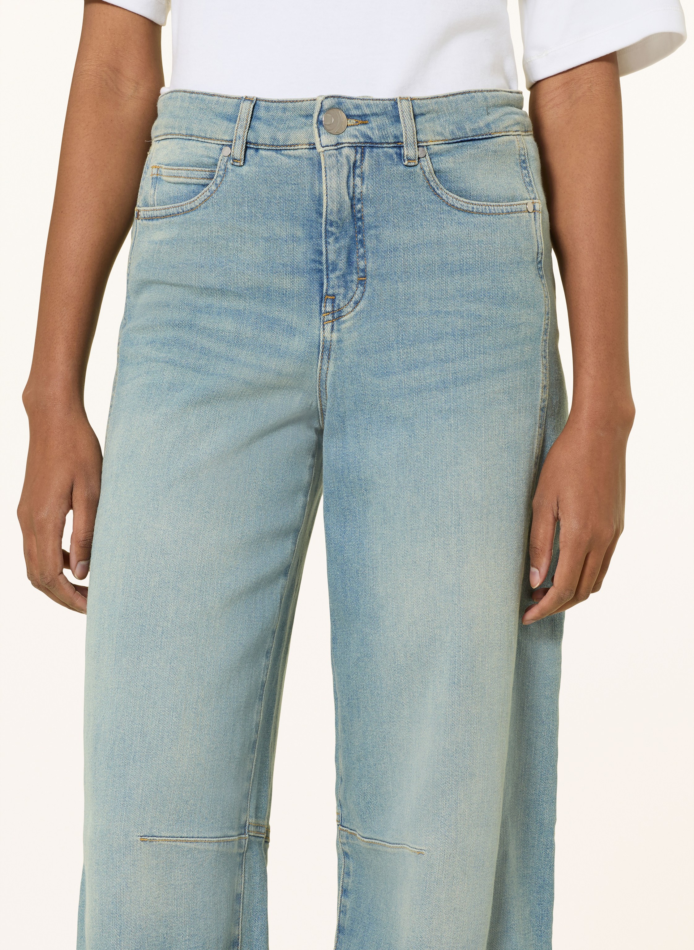 Thumbnail - Opus Pants Wide Leg Jeans Melly Branch blau