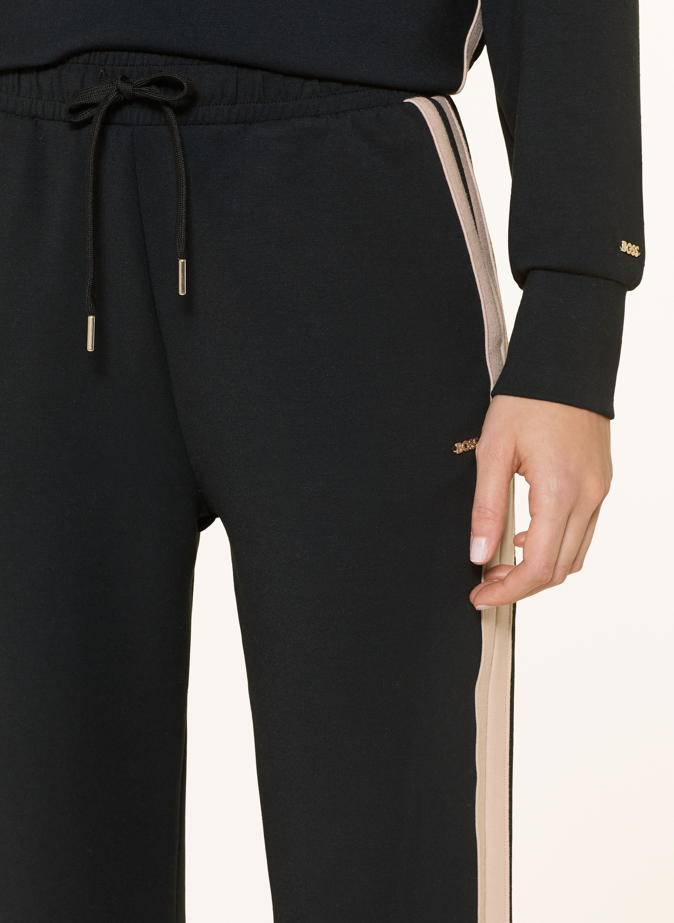 Thumbnail - Boss Lounge-Hose Mirage Mit Galonstreifen schwarz