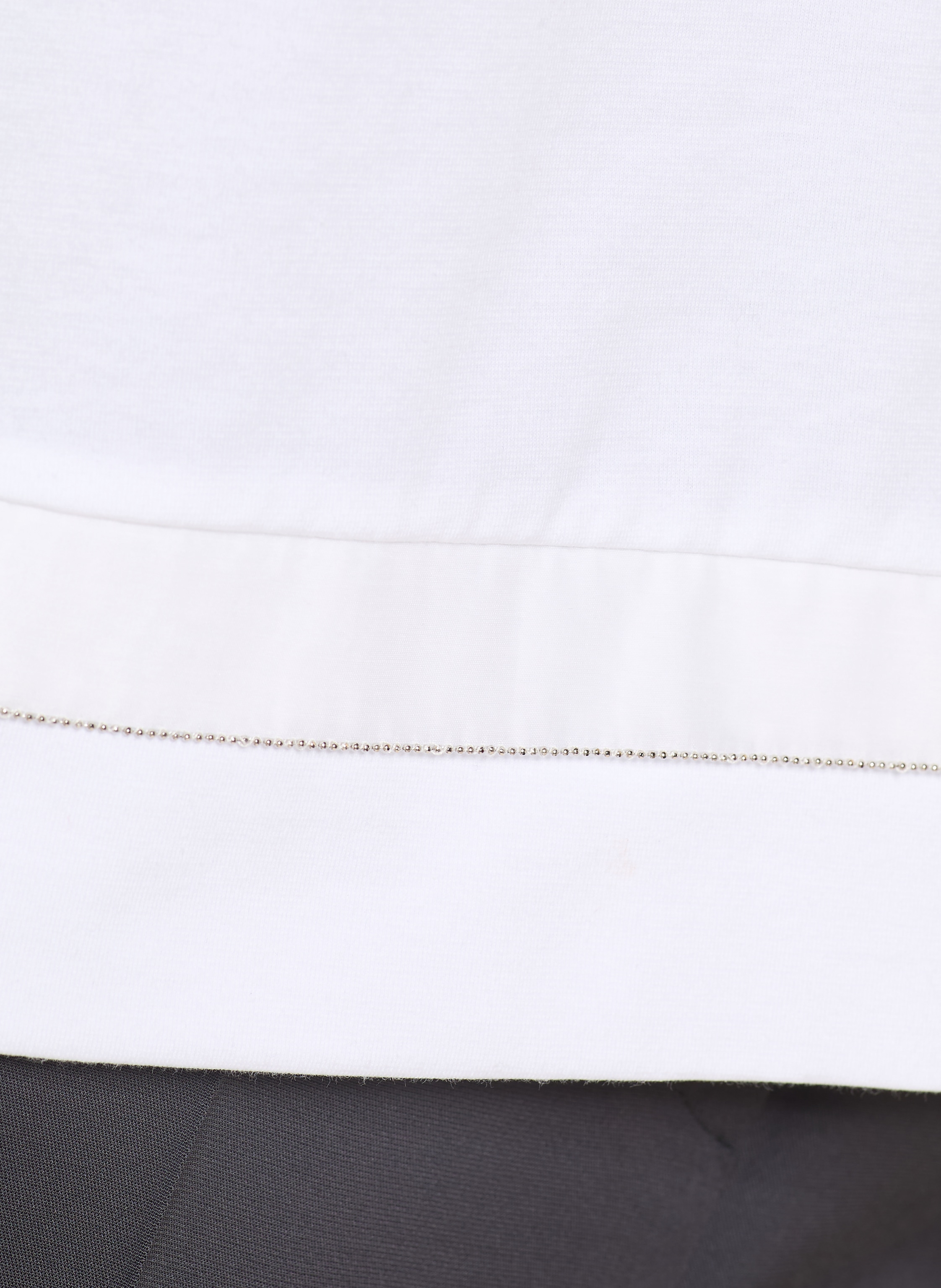 Thumbnail - Peserico T-Shirt Mit Seide Und Schmucksteinen weiss