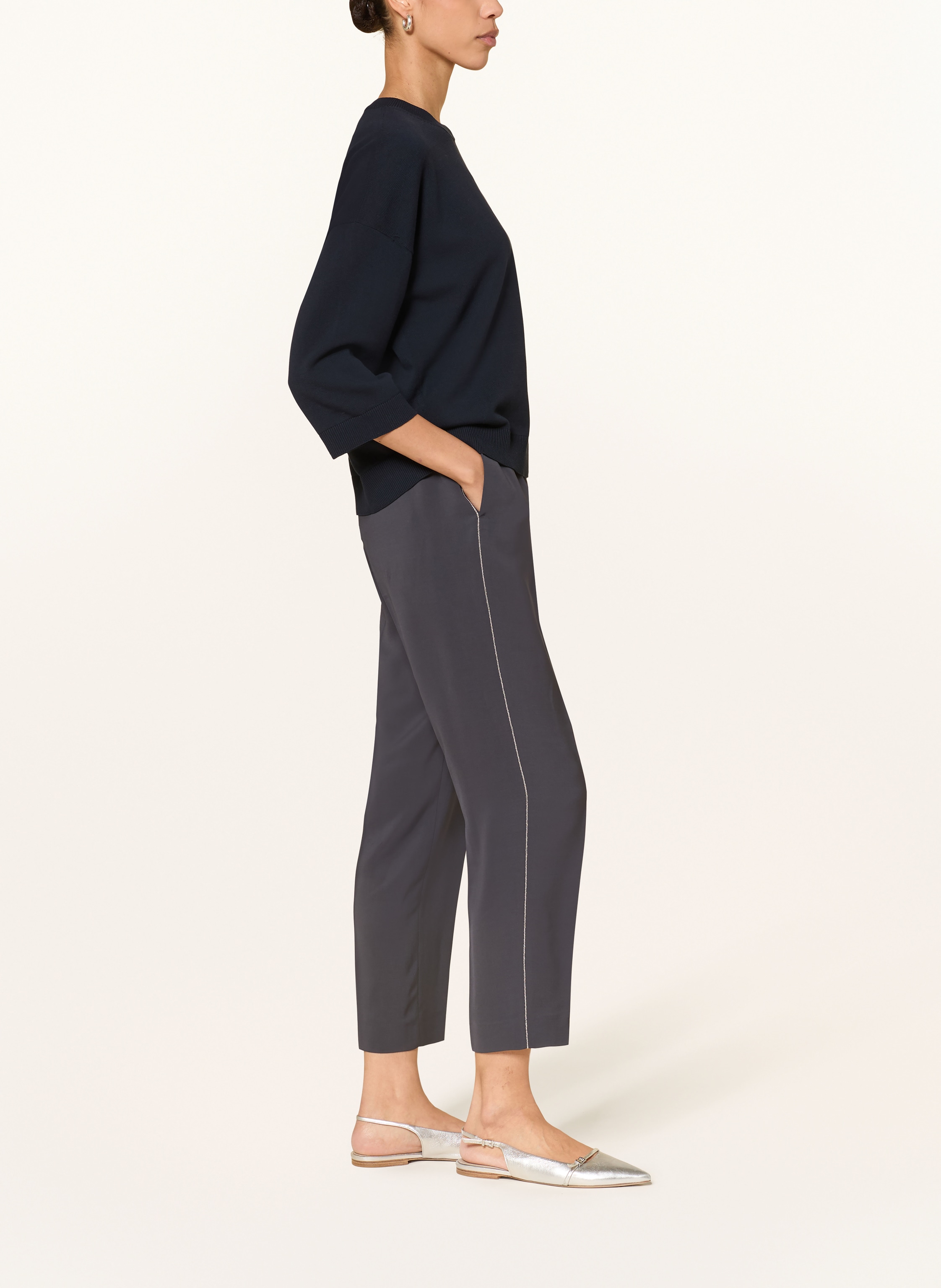 Thumbnail - Peserico 7/8-Hose Mit Schmucksteinen blau