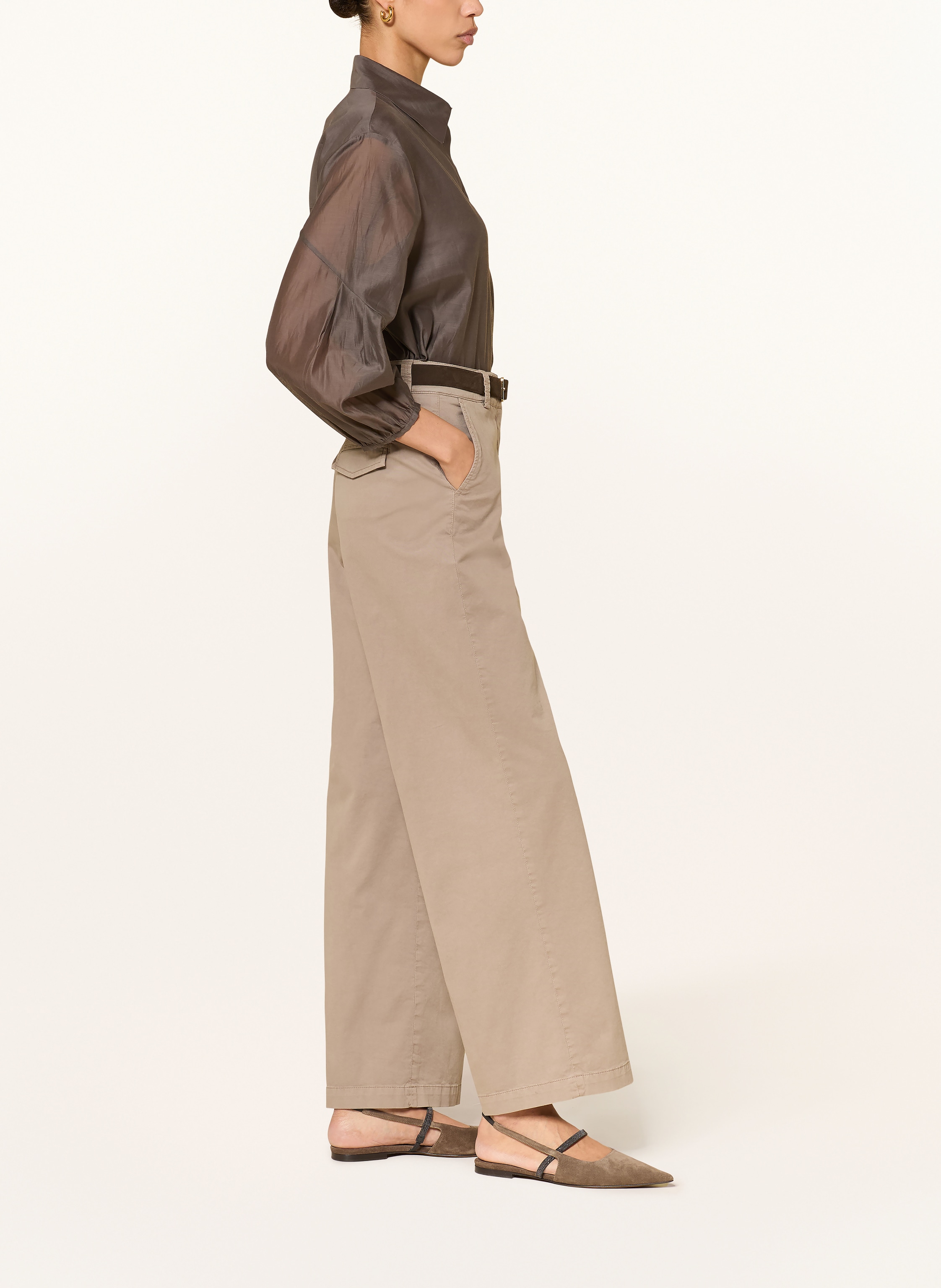 Thumbnail - Peserico Marlenehose beige