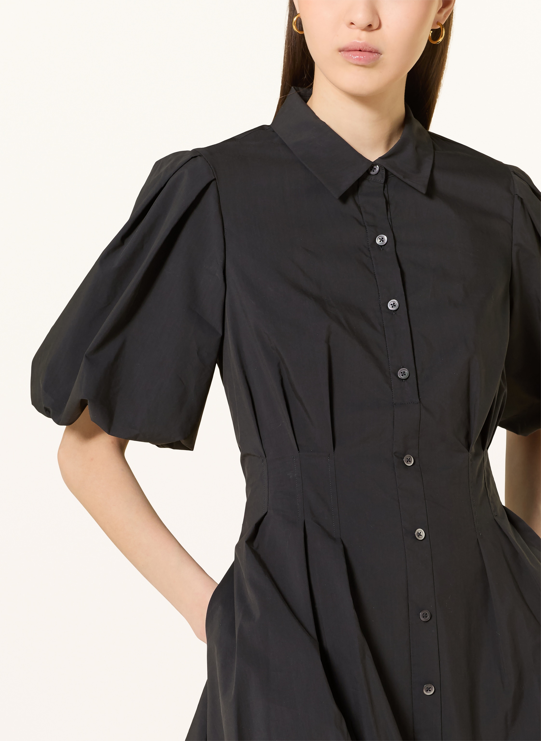 Thumbnail - Simkhai Hemdblusenkleid Cleo schwarz