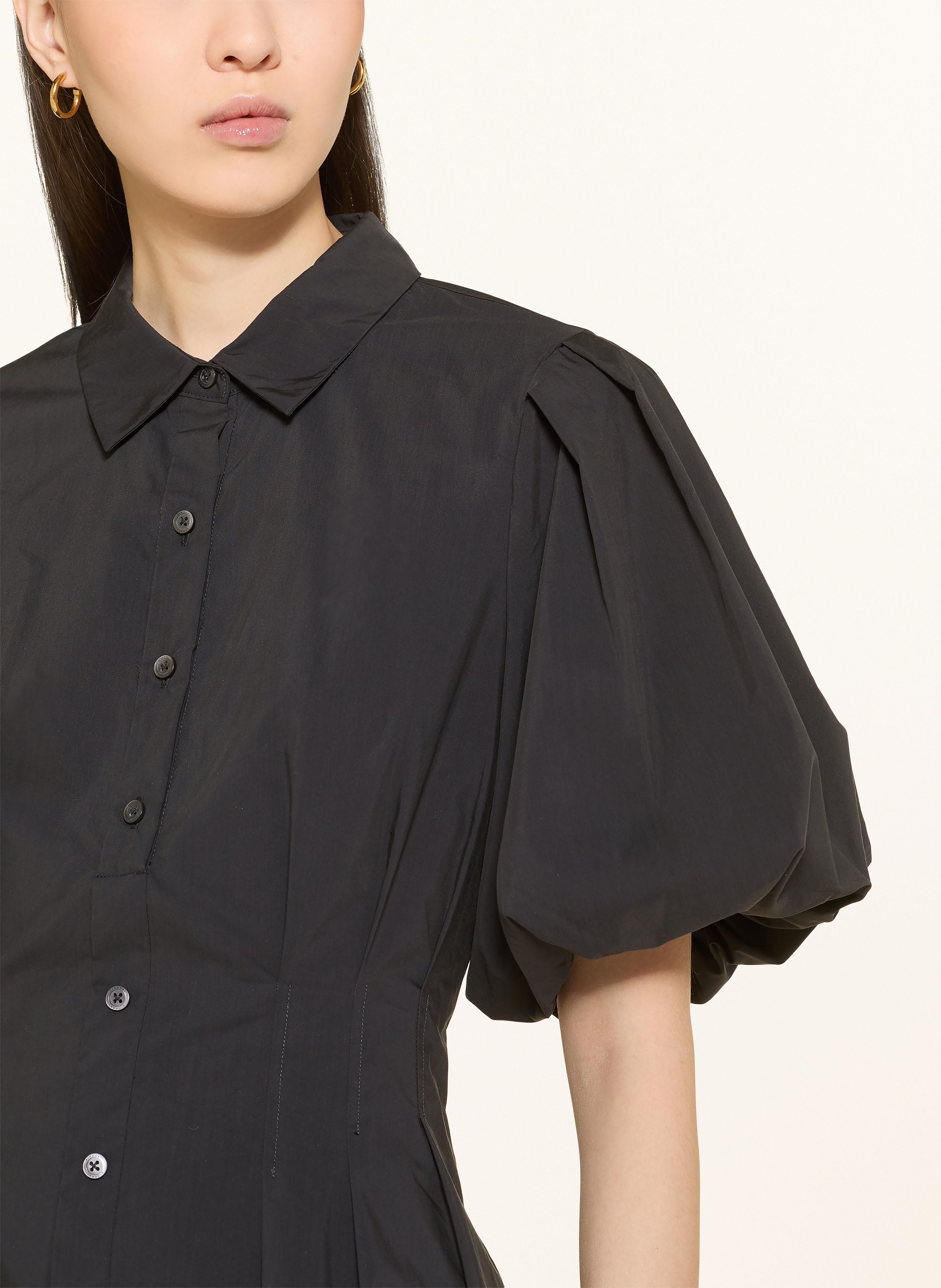 Thumbnail - Simkhai Hemdblusenkleid Cleo schwarz