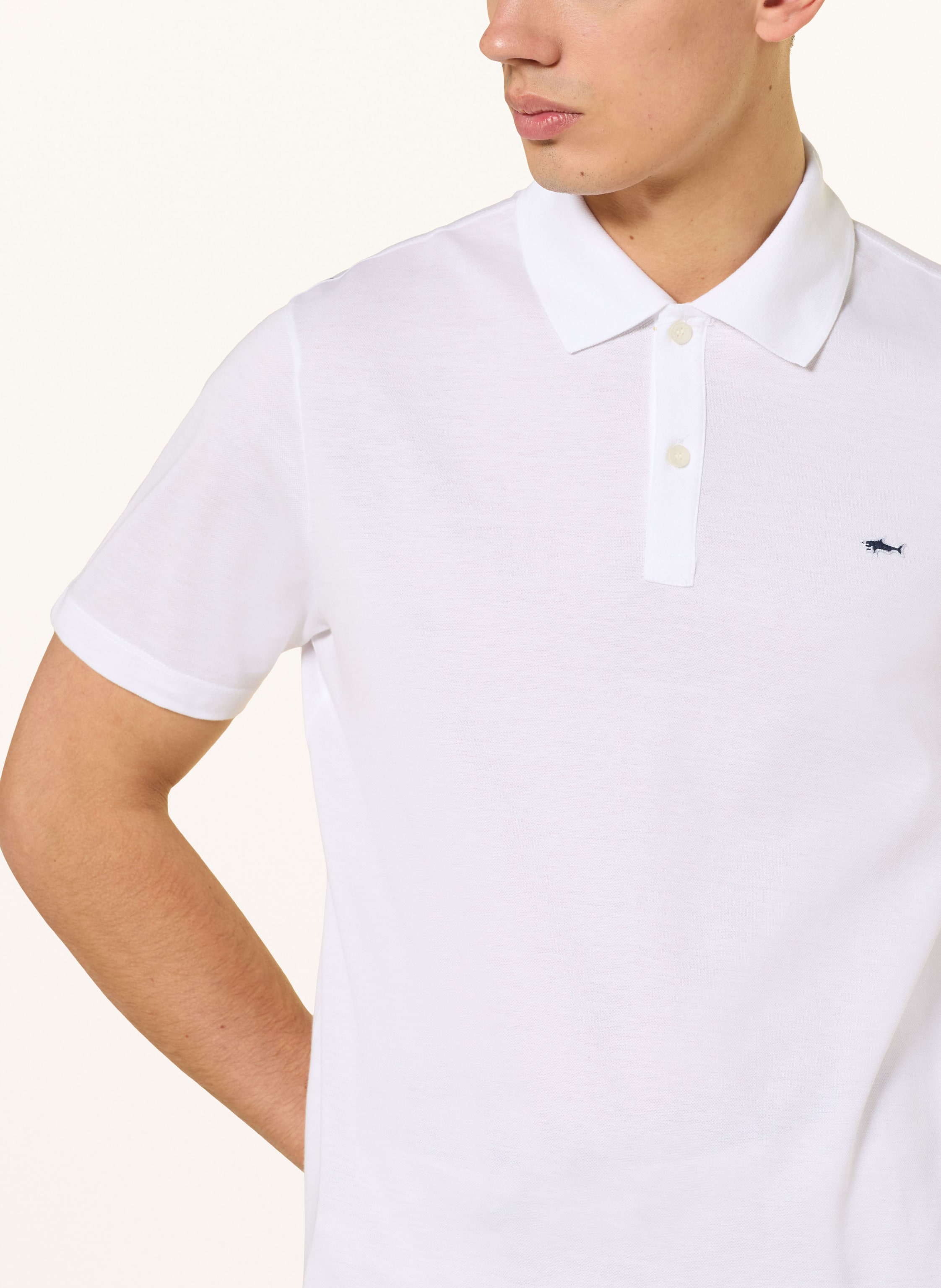 Thumbnail - Paul & Shark Piqué-Poloshirt weiss
