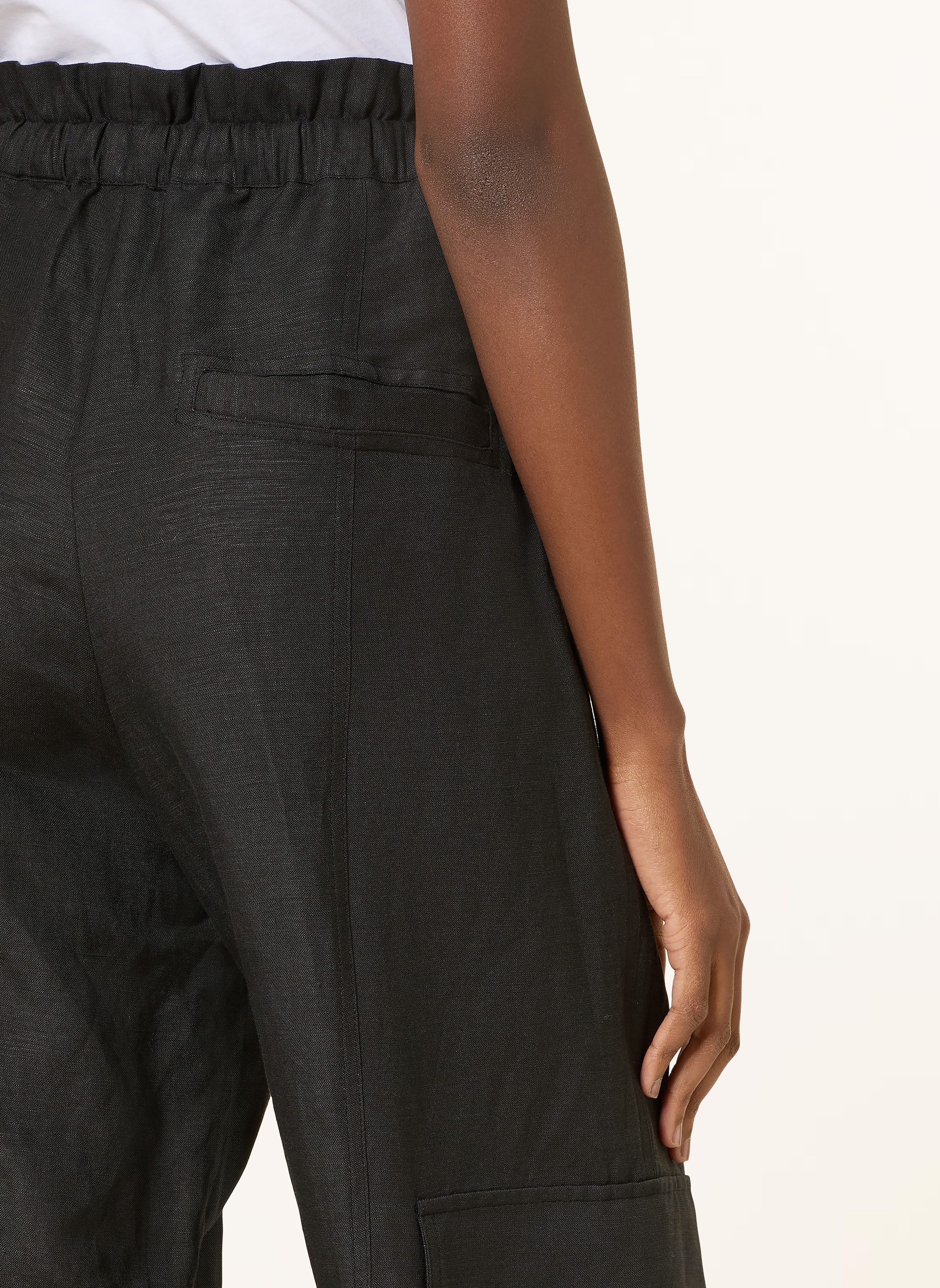 Thumbnail - Mrs & Hugs Cargohose Mit Leinen schwarz