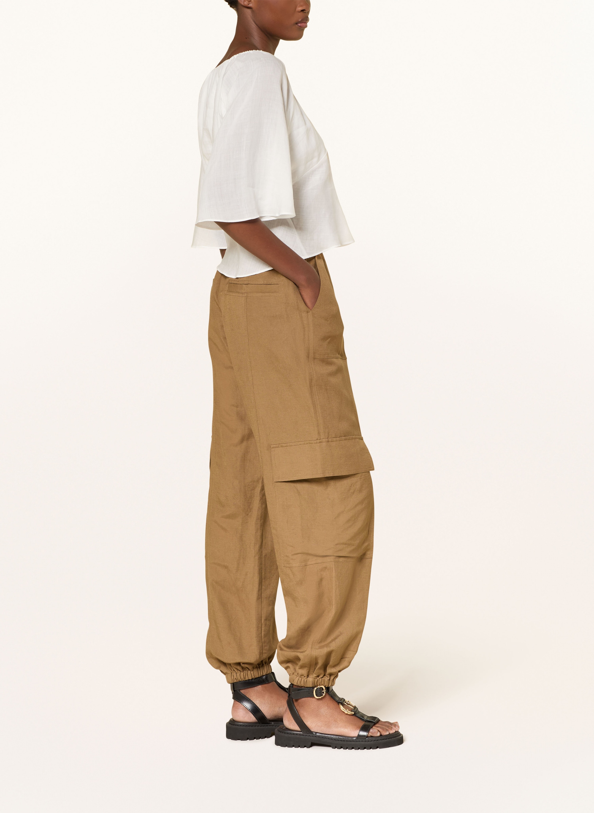 Thumbnail - Mrs & Hugs Cargohose Mit Leinen gruen