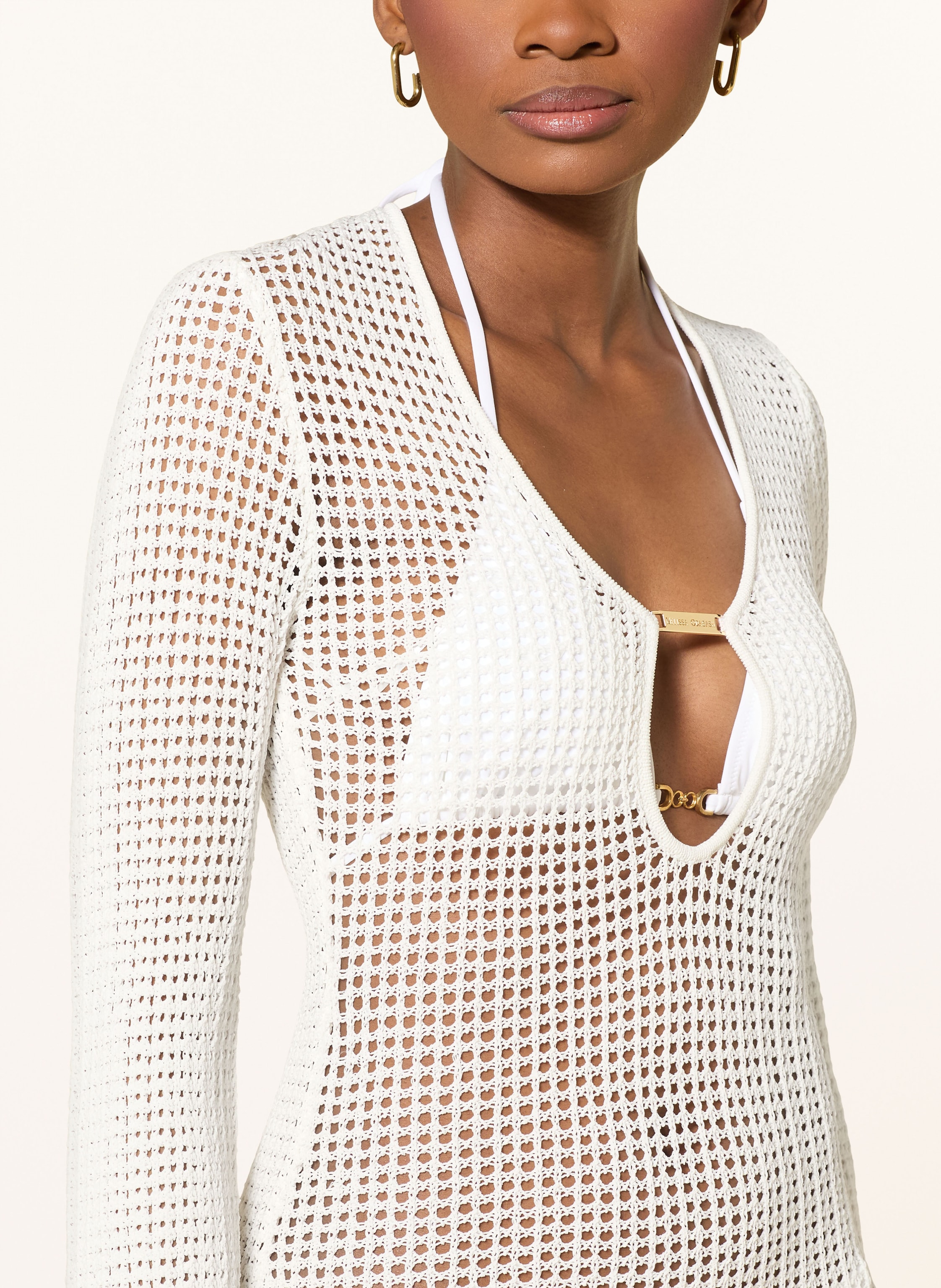 Thumbnail - Melissa Odabash Strandkleid Casey Mit Cut-Out weiss