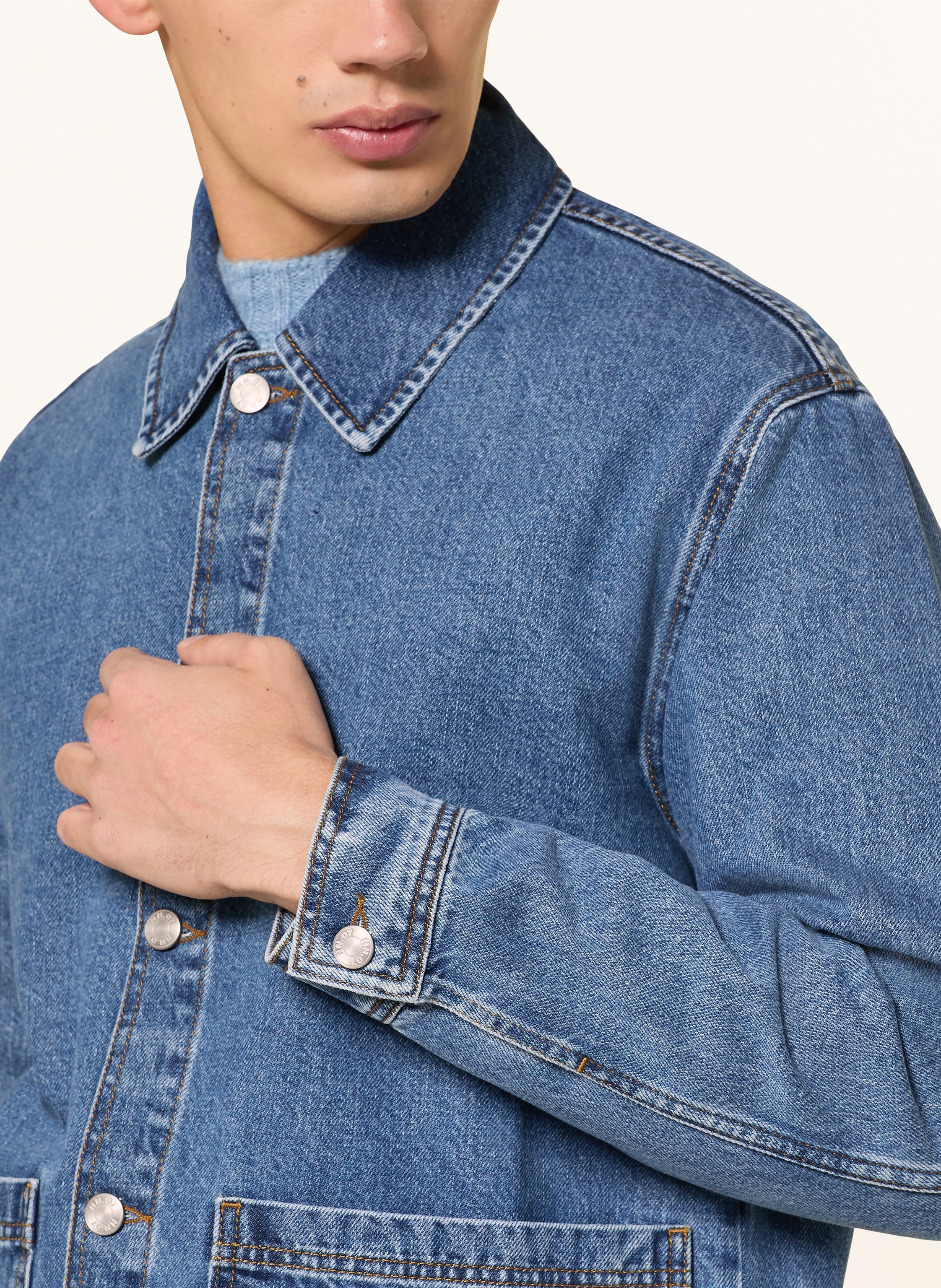 Thumbnail - Nn.07 Jeans-Overjacket Blaze 1882 blau