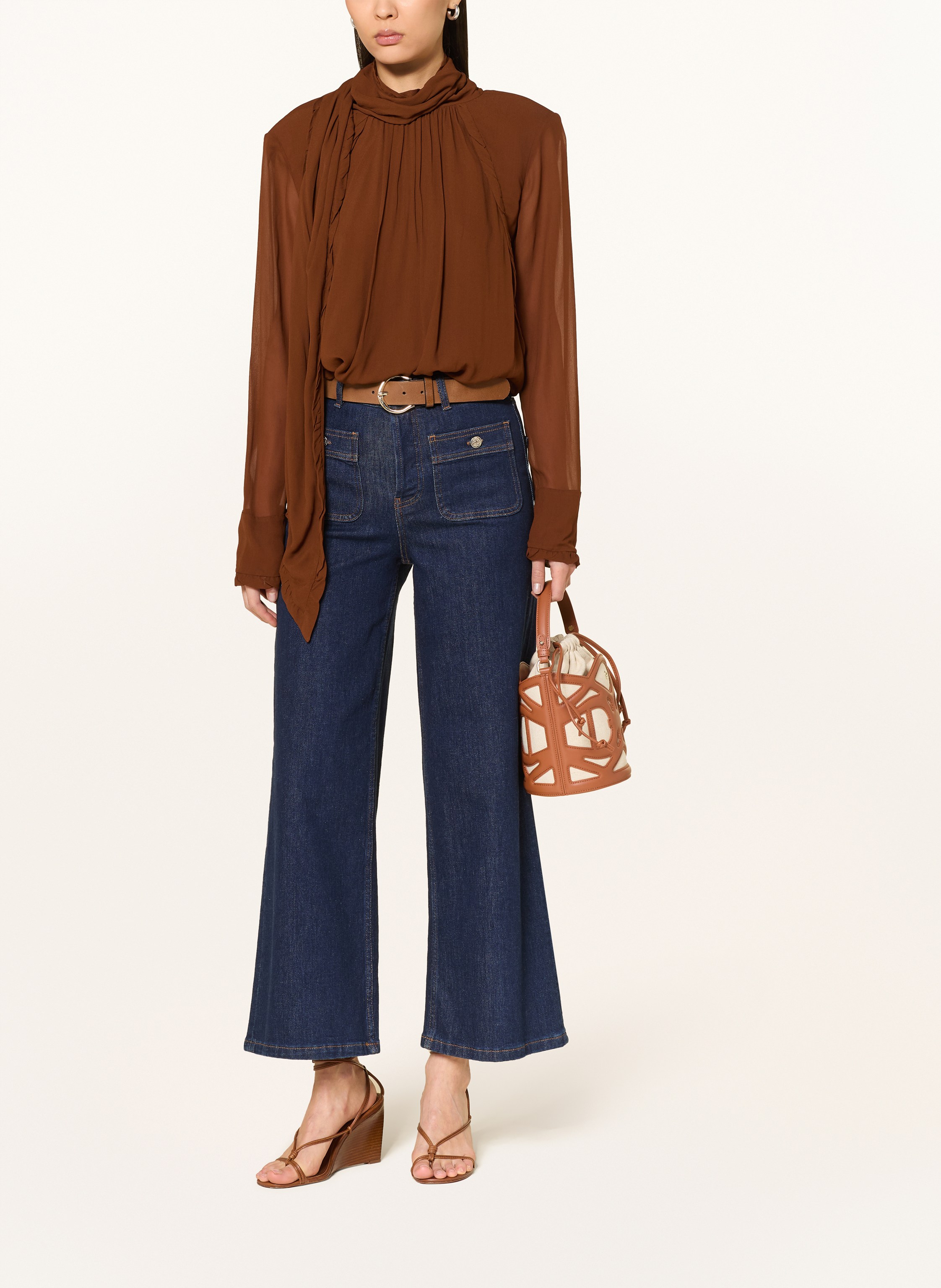 Thumbnail - Aigner Beuteltasche Azzurra Small braun